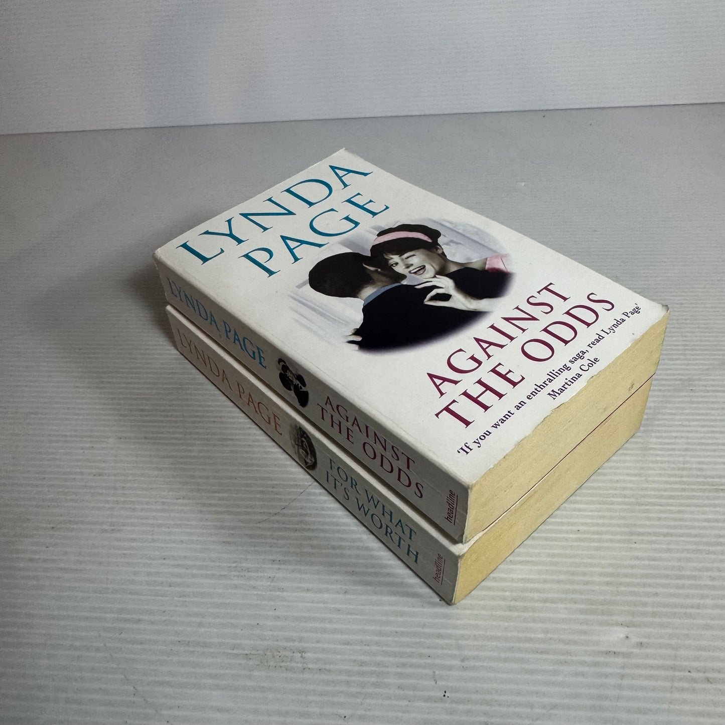 Lynda Page Book Bundle x 2 Books : For What It's Worth & Against The Odds (2834)