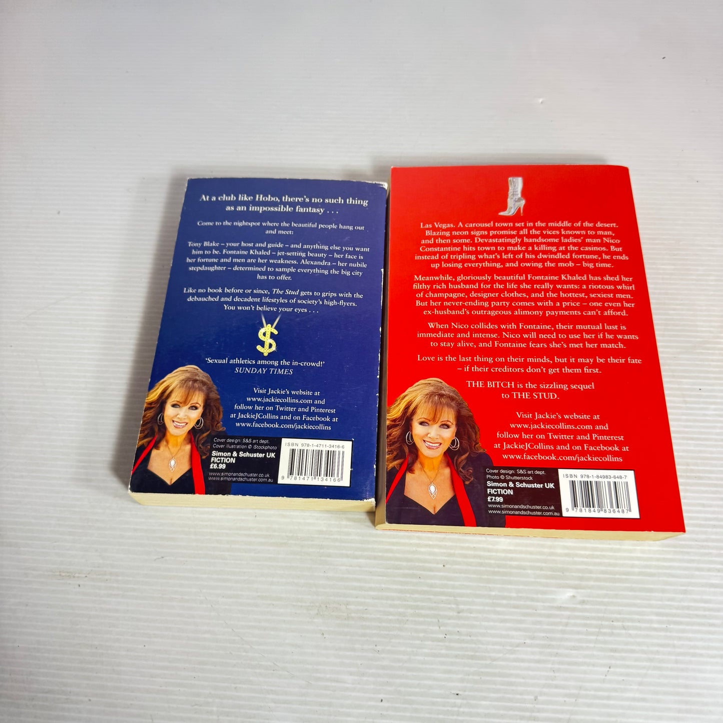 Jackie Collins Book Bundle x 2 : The Stud & The Bitch (2986)