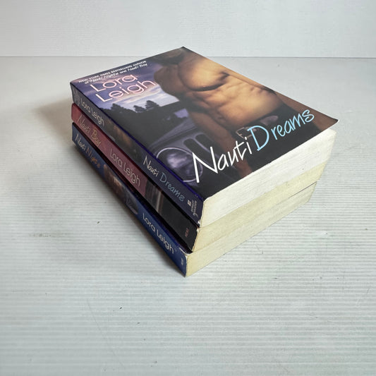 Lora Leigh Erotic Romance Book Bundle x 3 : Nauti Dreams, Nauti Boy, Nauti Nights (2853)
