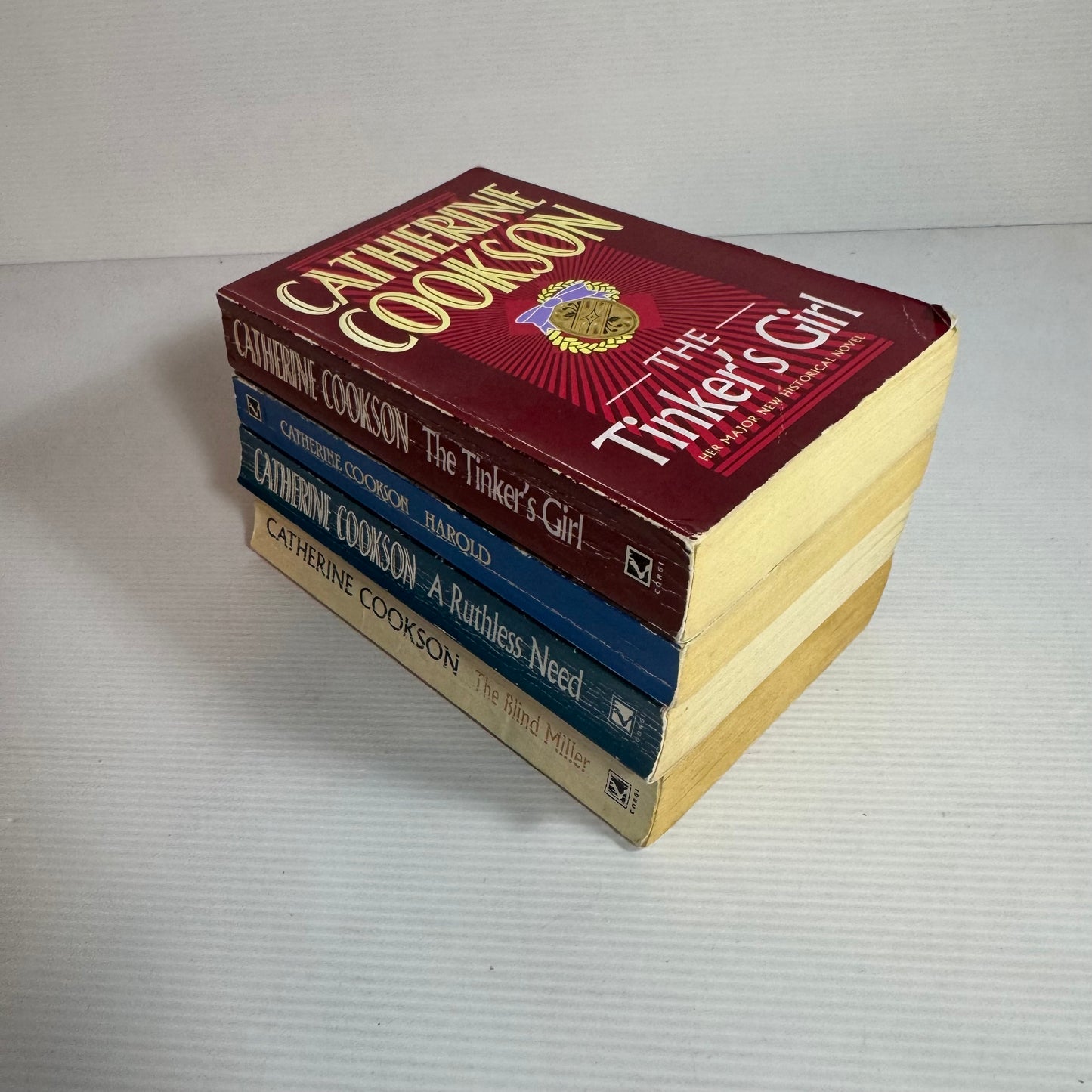 Catherine Cookson Book Bundle x 4 : The Tinker's Girl, Harold, A Ruthless Need, The Blind Miller (3283)