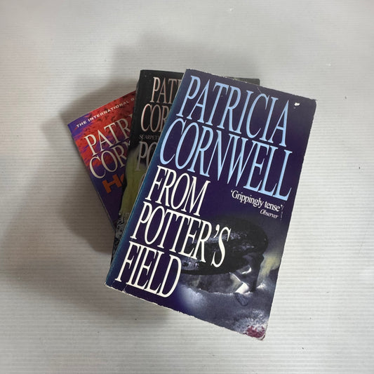 Patricia Cornwell Book Bundle x 3 Books : From Potter's Field, Hornet's Nest, Point of Origin (2595)