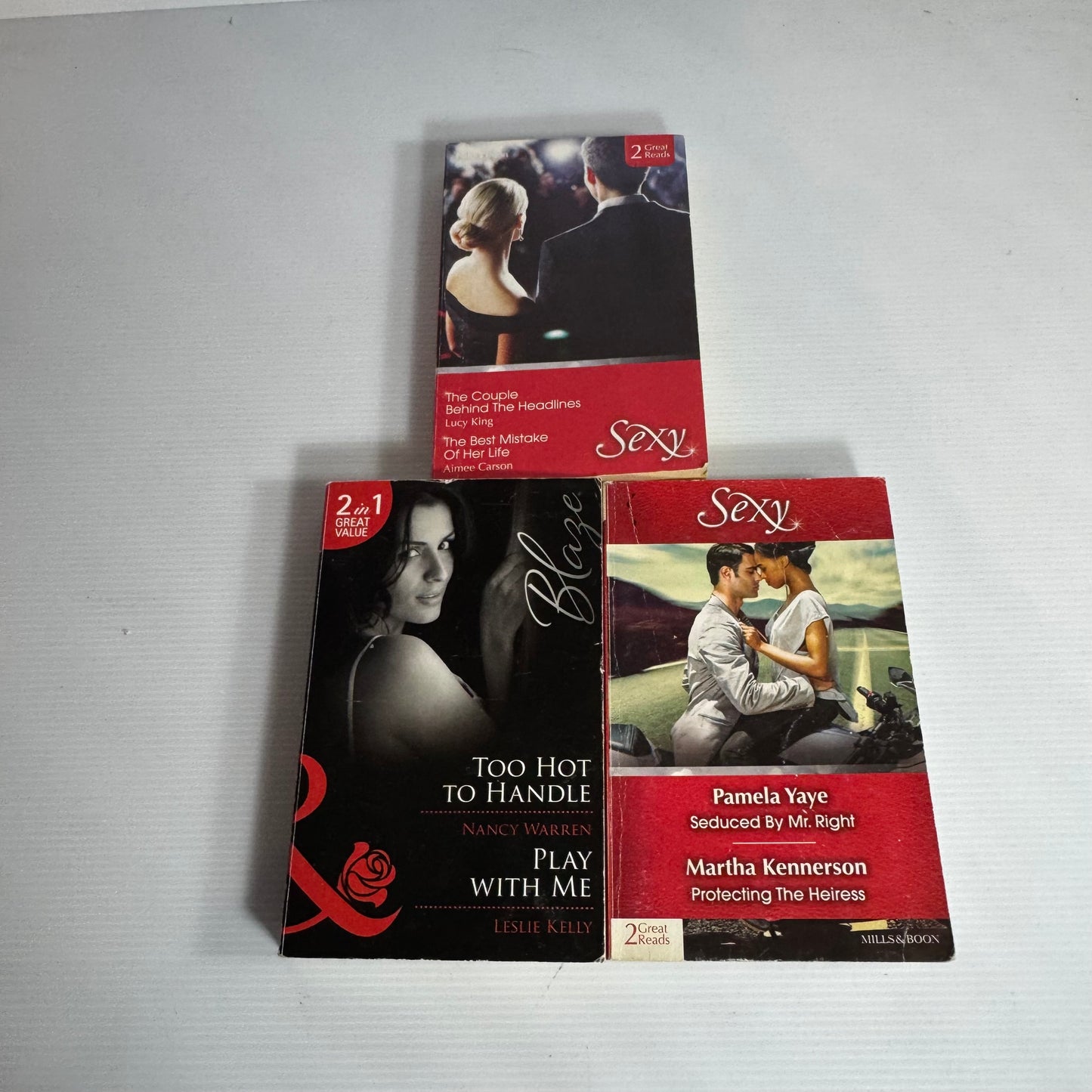 Mills & Boon Sexy and Blaze Book Bundle x 3 Books 6 Stories (3156)