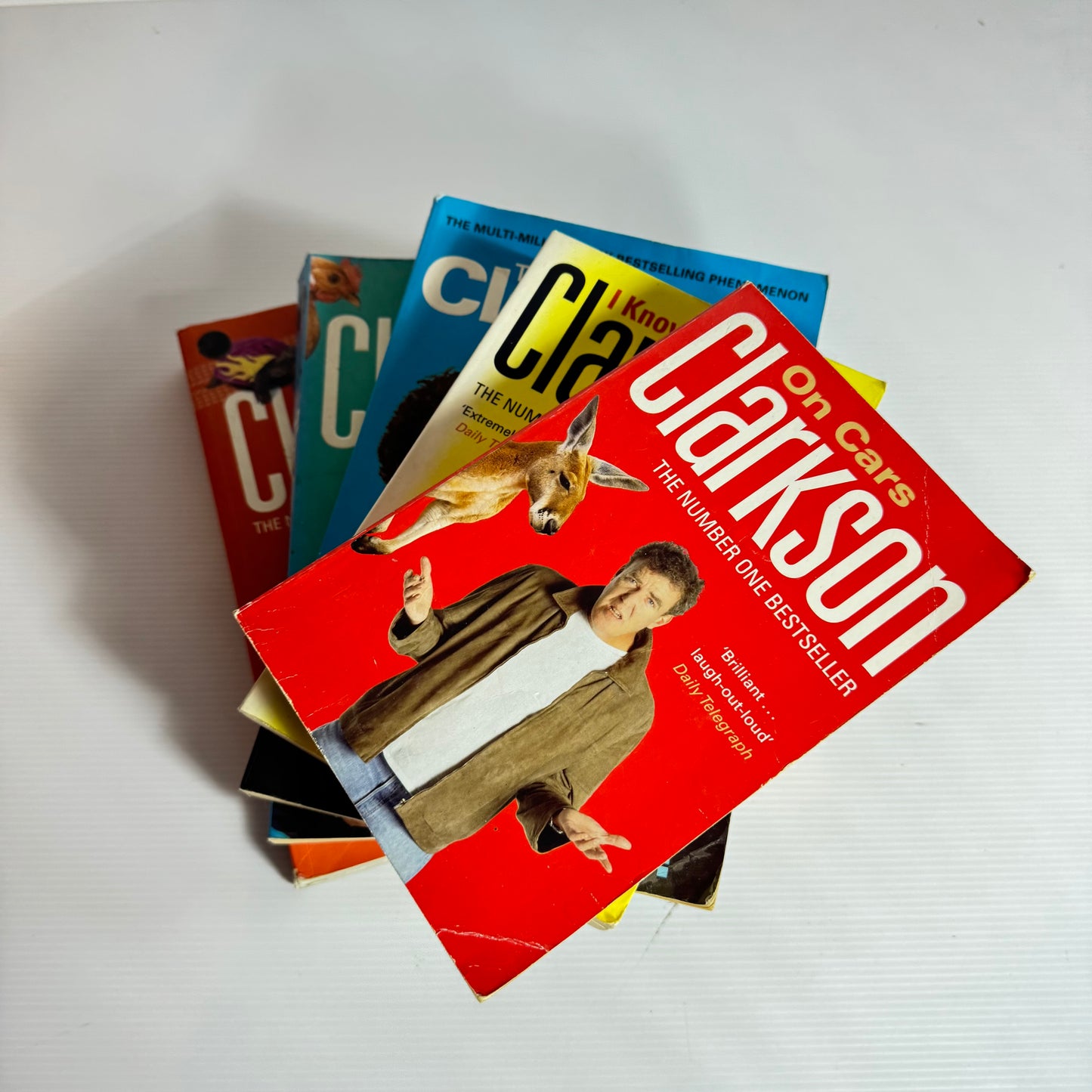Clarkson Book Bundle x 5 Books : Clarkson on Cars, I Know You Got Soul, Don't Stop Me Now, How Hard Can it Be? & The World According to Clarkson Vol. 2(3188)