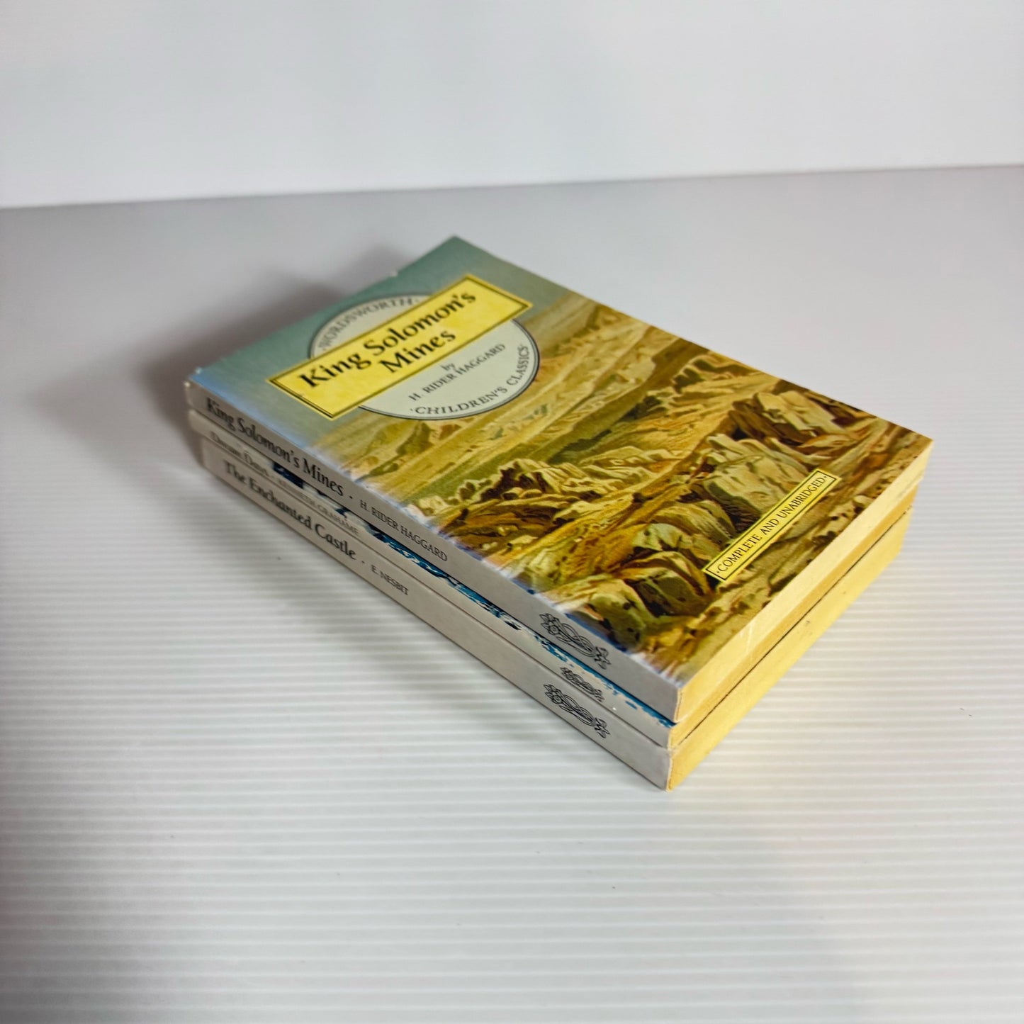 Wordsworth Classics Book Bundle x 3 Books : King Solomon's Mines, Dream Days, & The Enchanted Castle (2183)