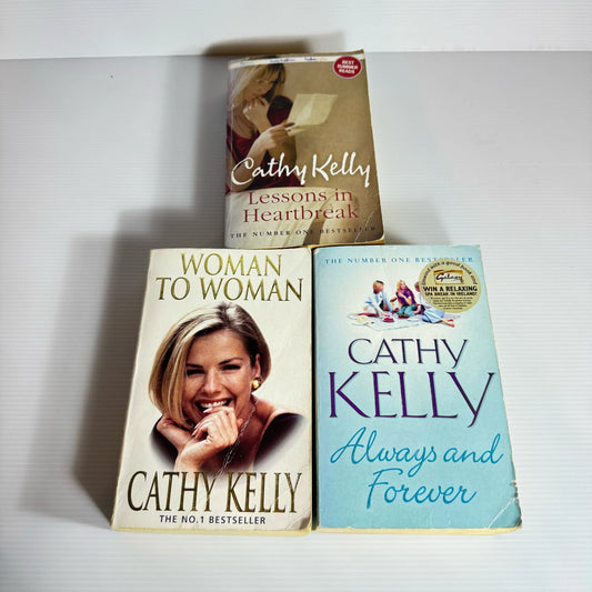 Cathy Kelly Book Bundle x 3 Books : Lessons in Heartbreak, Always and Forever, Woman to Woman