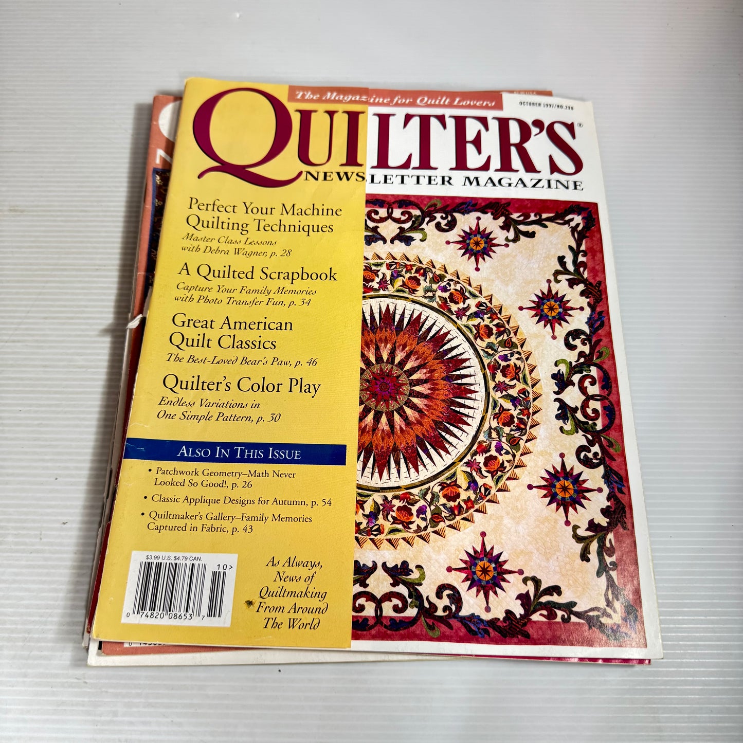 Quilter's Newsletter Magazine Vintage Bundle x 7 Magazines (2617)