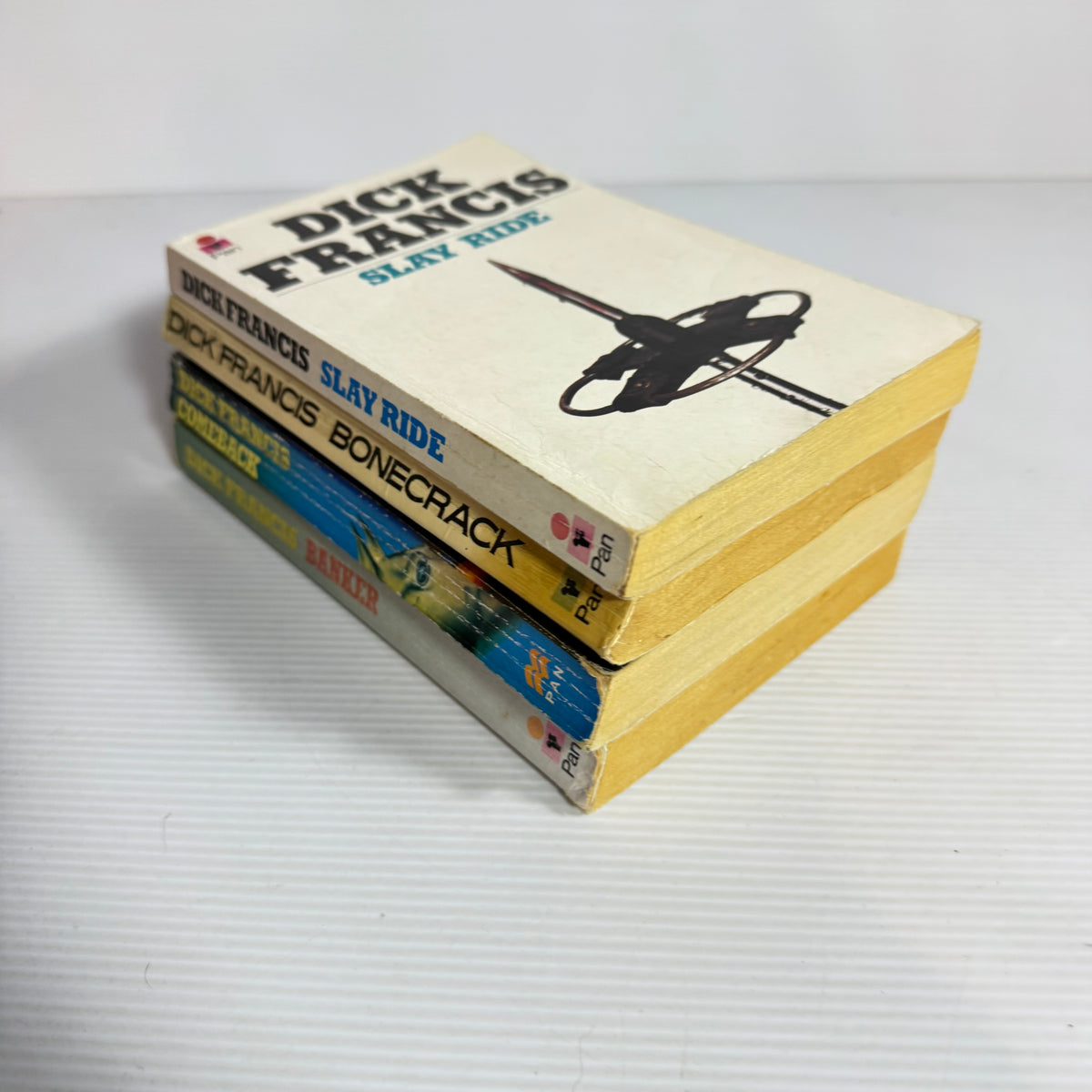 Dick Francis Vintage Bundle x 4 : Slay Ride, Bonecrack, Banker, Comeback (Vintage 1972-1991) (3466)