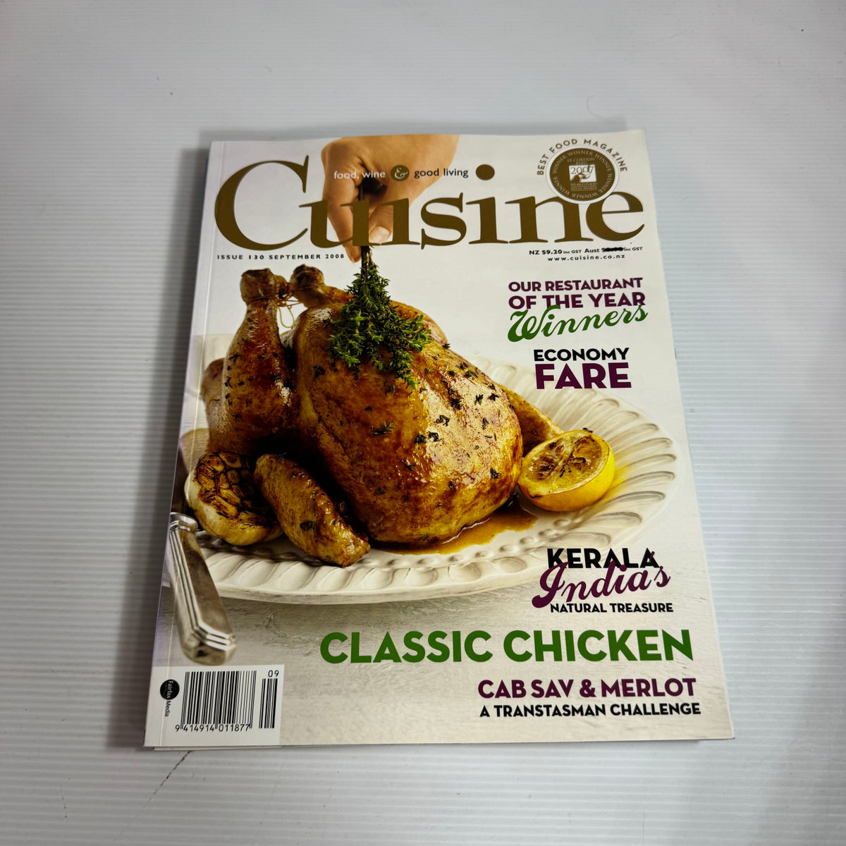 Cuisine Magazine Bundle x 4 : 2008 Issues 131, 130, 129, 128 (3335)
