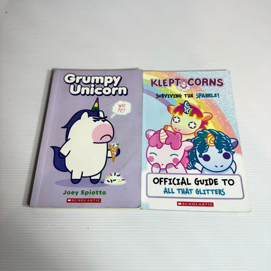 Unicorn Book Bundle x 2 Books : Surviving the Sparkle! & Grumpy Unicorn (633)