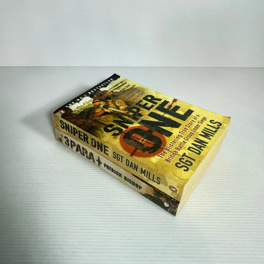 True War/Military Book Bundle x 2 : 3PARA - Patrick Bishop & Sniper One - SGT Dan Mills (2354)