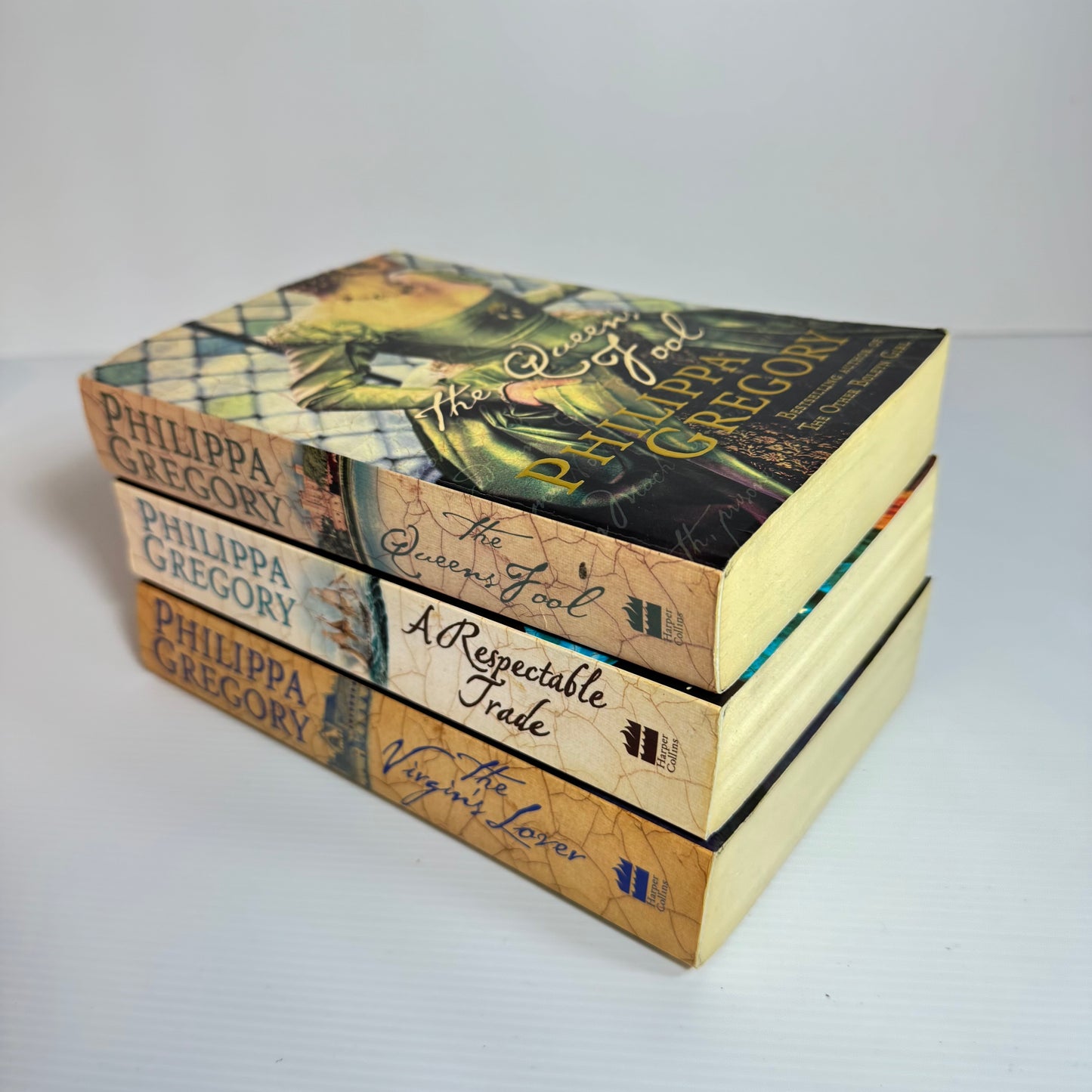 Philippa Gregory Book Bundle x 3 : The Queen's Fool, A Respectable Trade, The Virgin's Lover (3057)