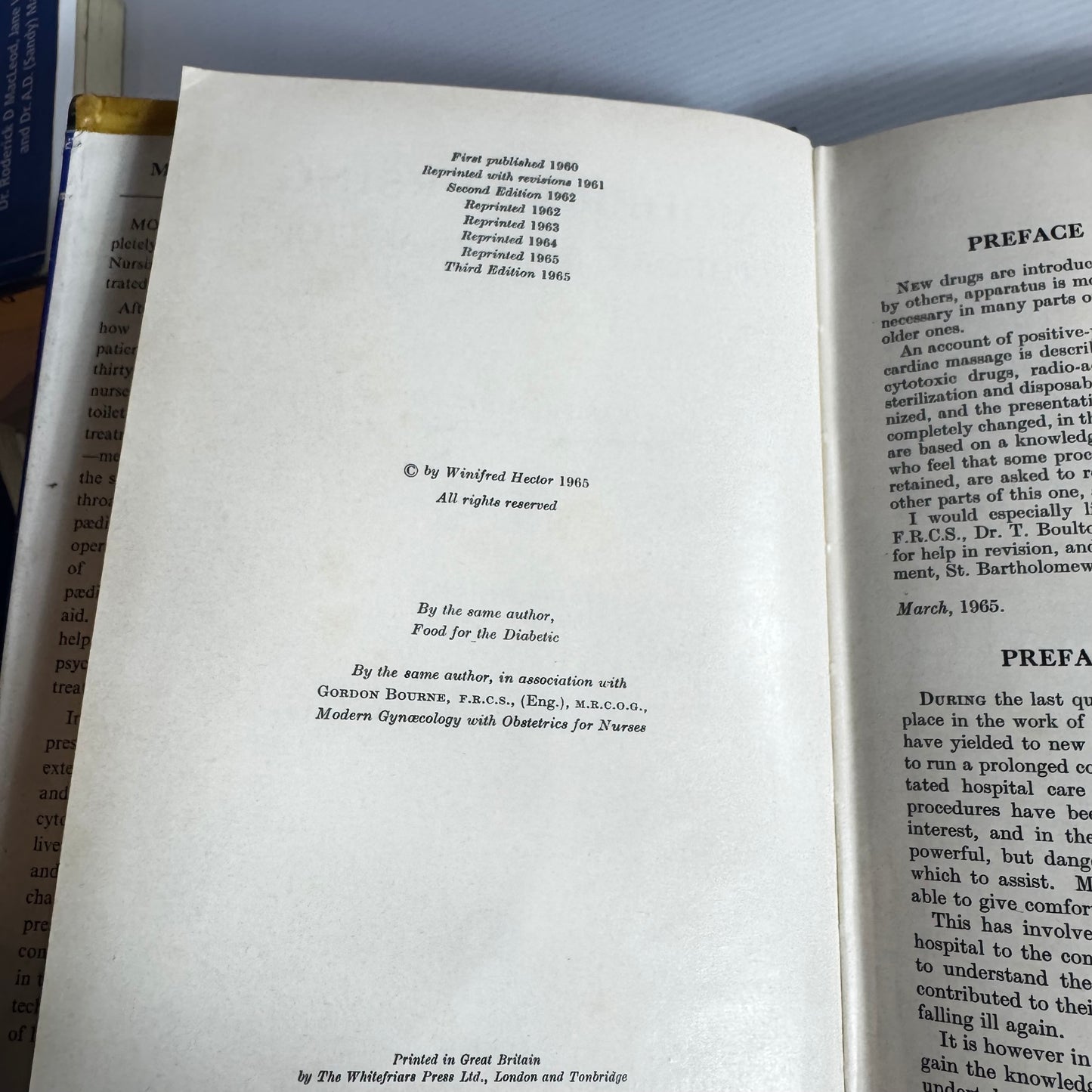 Vintage Nursing Books x 4 Books (3193)