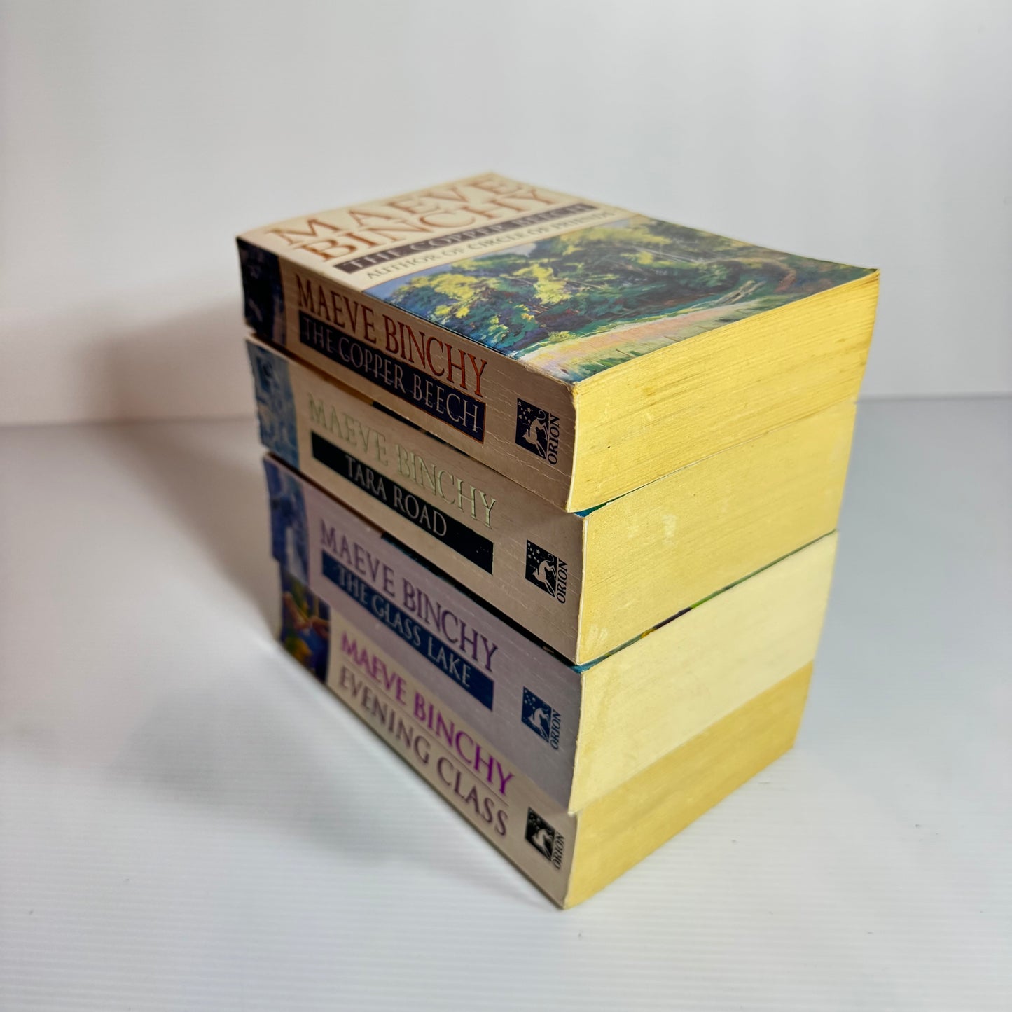 Maeve Binchy Book Bundle x 4 Books : The Copper Beach, Evening Class, Tara Road, The Glass Lake (3096)