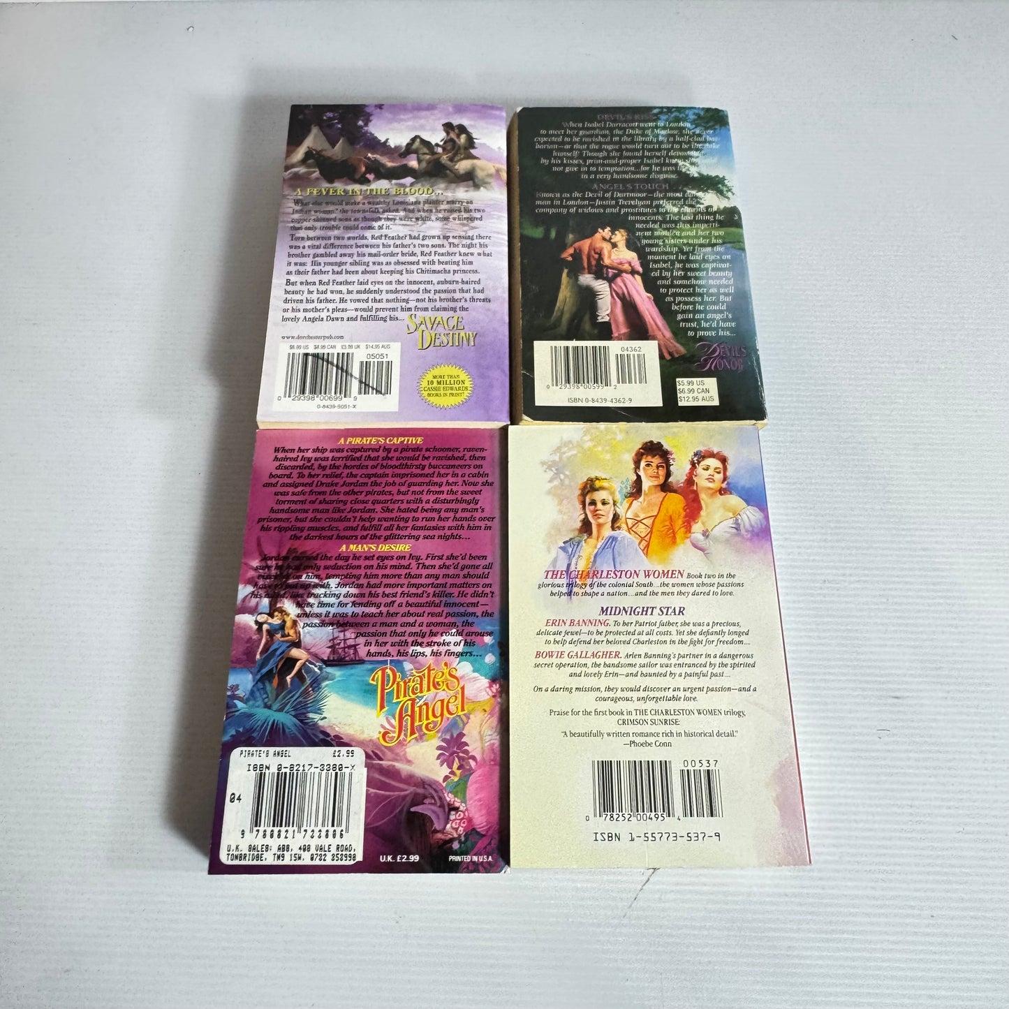 Historical Sexy Romance Book Bundle x 4 Books : Mixed Authors (3190)