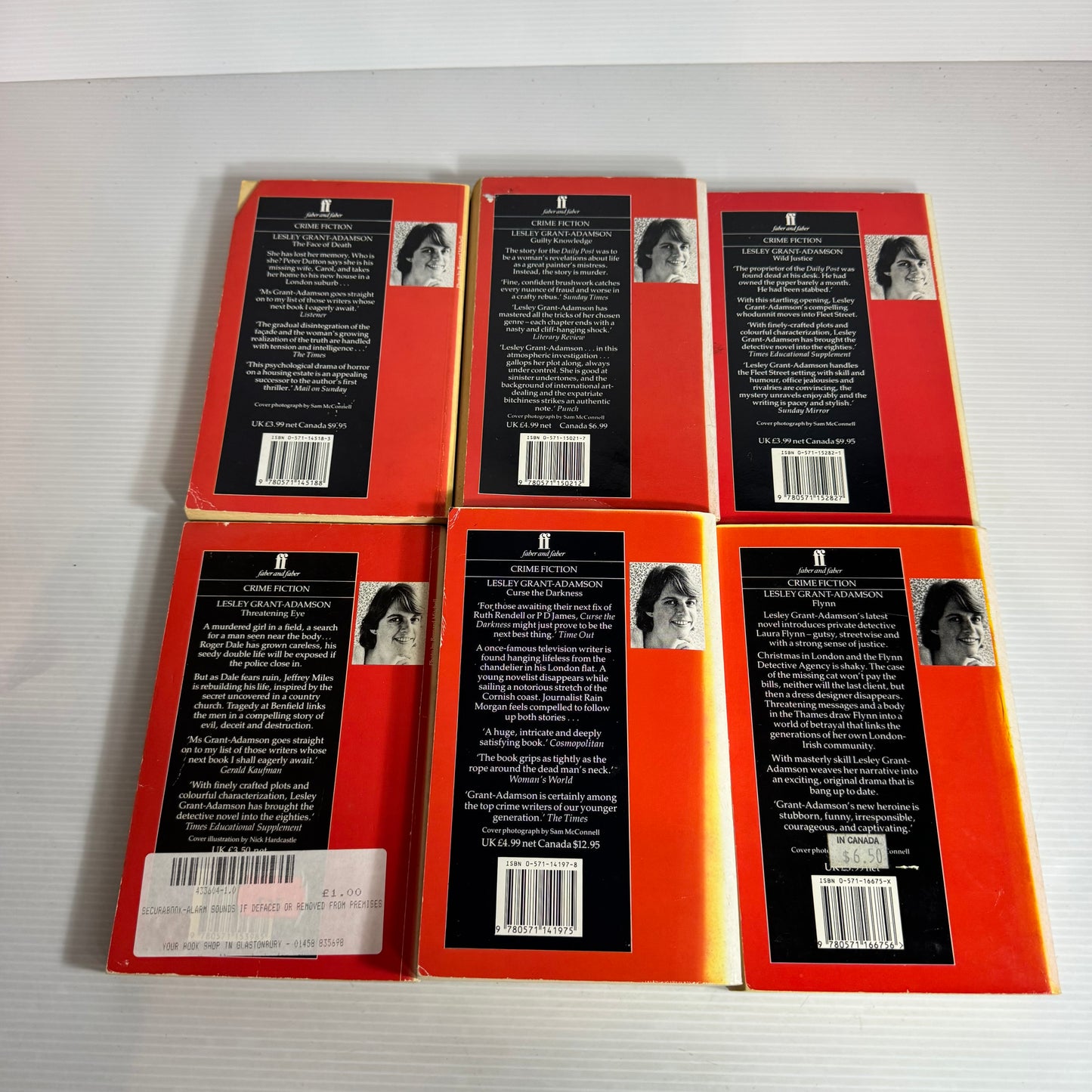 Lesley Grant-Adamson Crime/Mystery Vintage Book Bundle x 6 Books (2490)