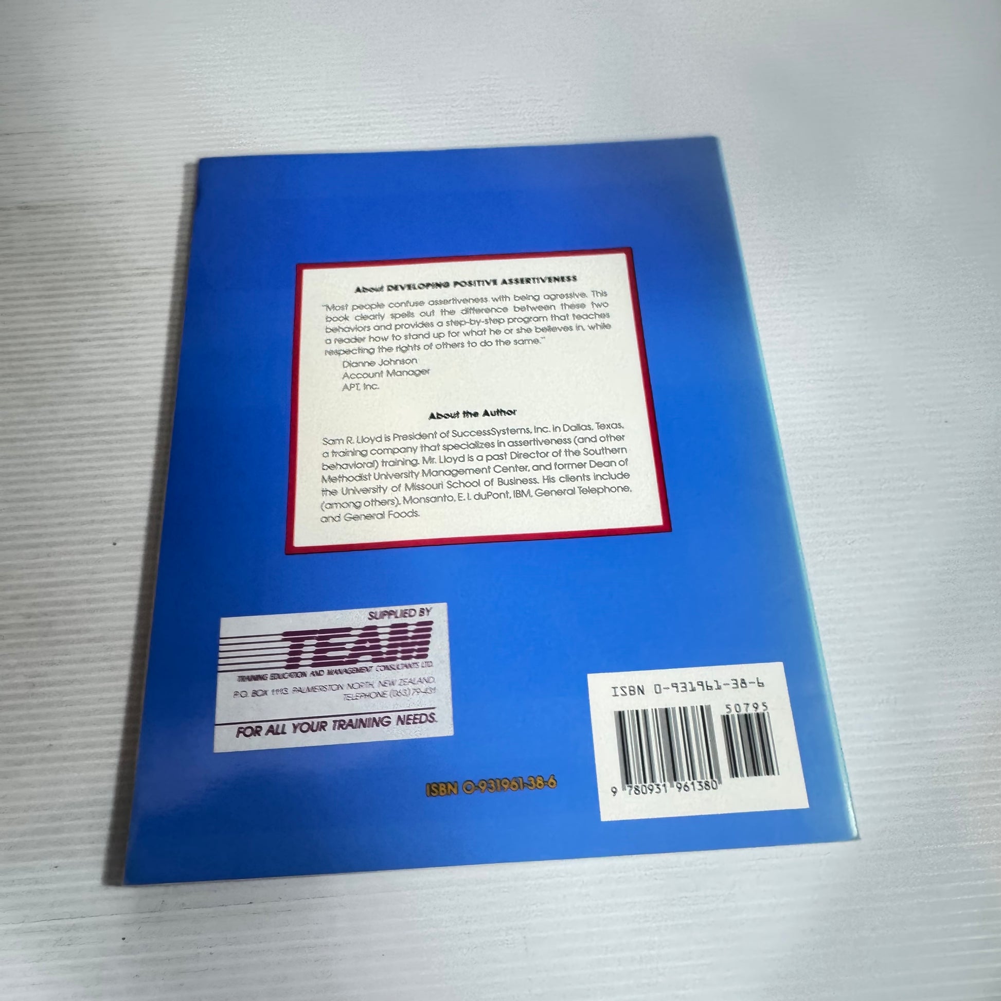Honest Sam Development Developing Positive Assertiveness- Sam R. Lloyd – Second Chance Books