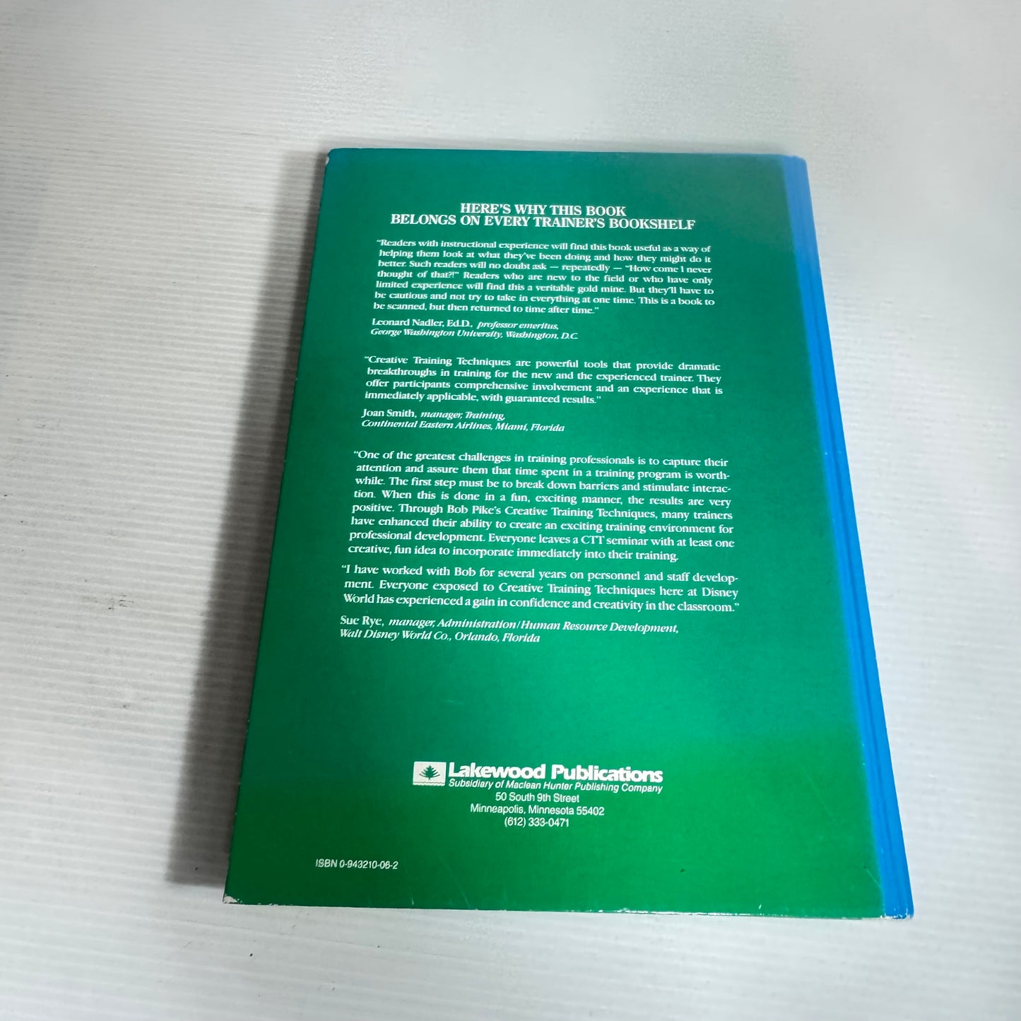 Creative Training Techniques Handbook - Robert W. Pike