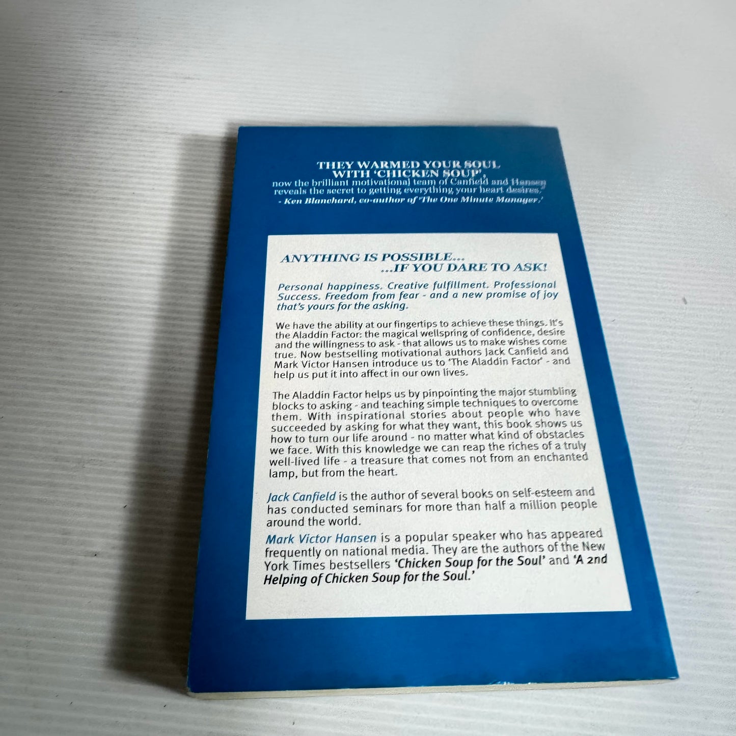 The Aladdin Factor : How to Ask for What You Want - Jack Canfield and Mark Victor Hansen