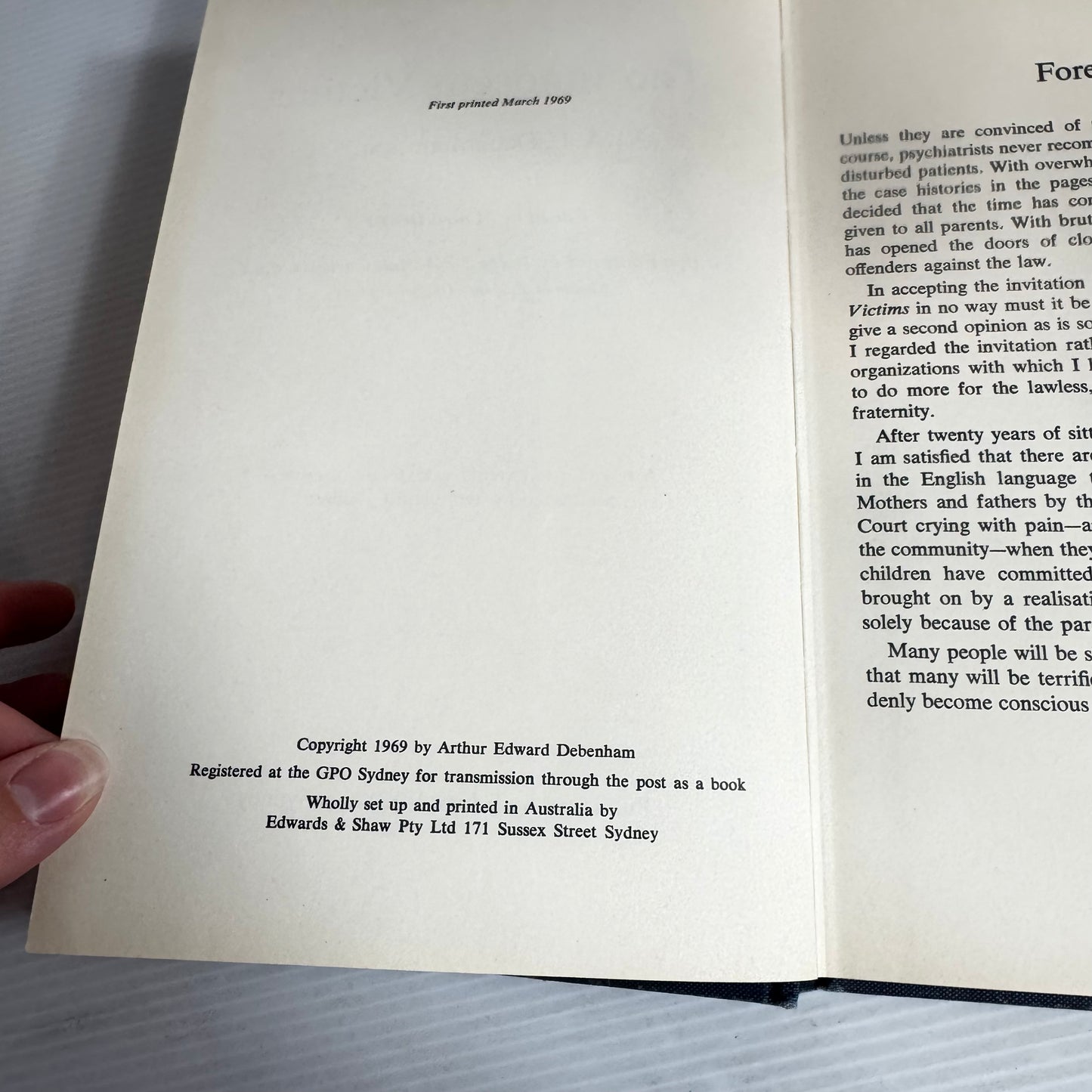 The Innocent Victims - A. E. Debenham, S.M. (First Edition 1969)