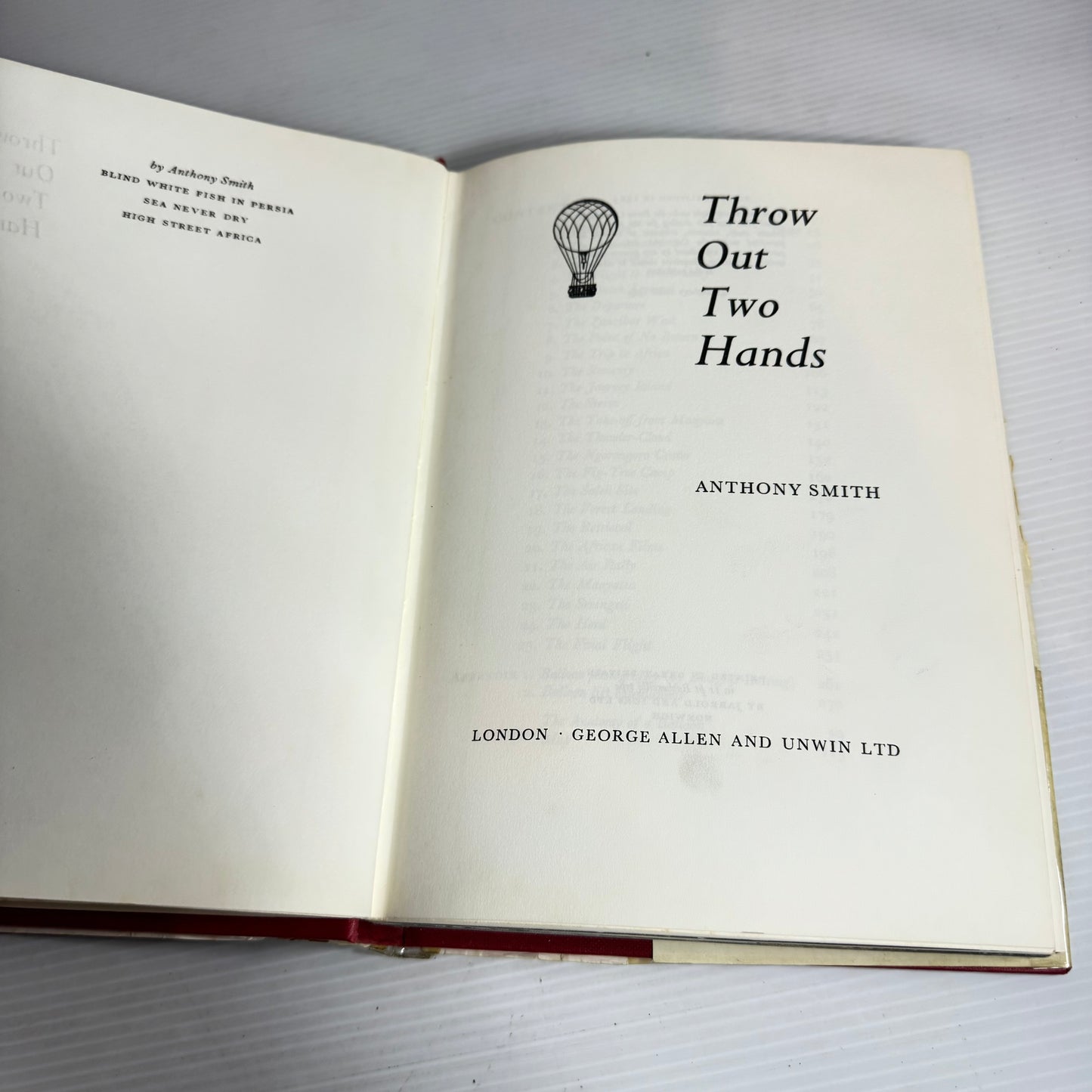 Throw Out Two Hands - Anthony Smith (Vintage 1963 First Edition)