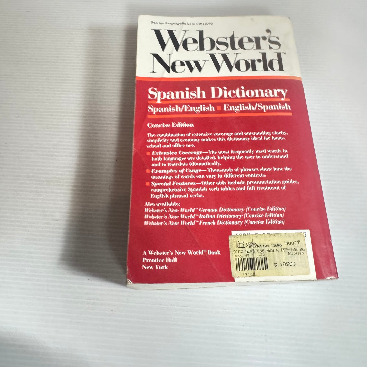 Webster's New World Spanish Dictionary