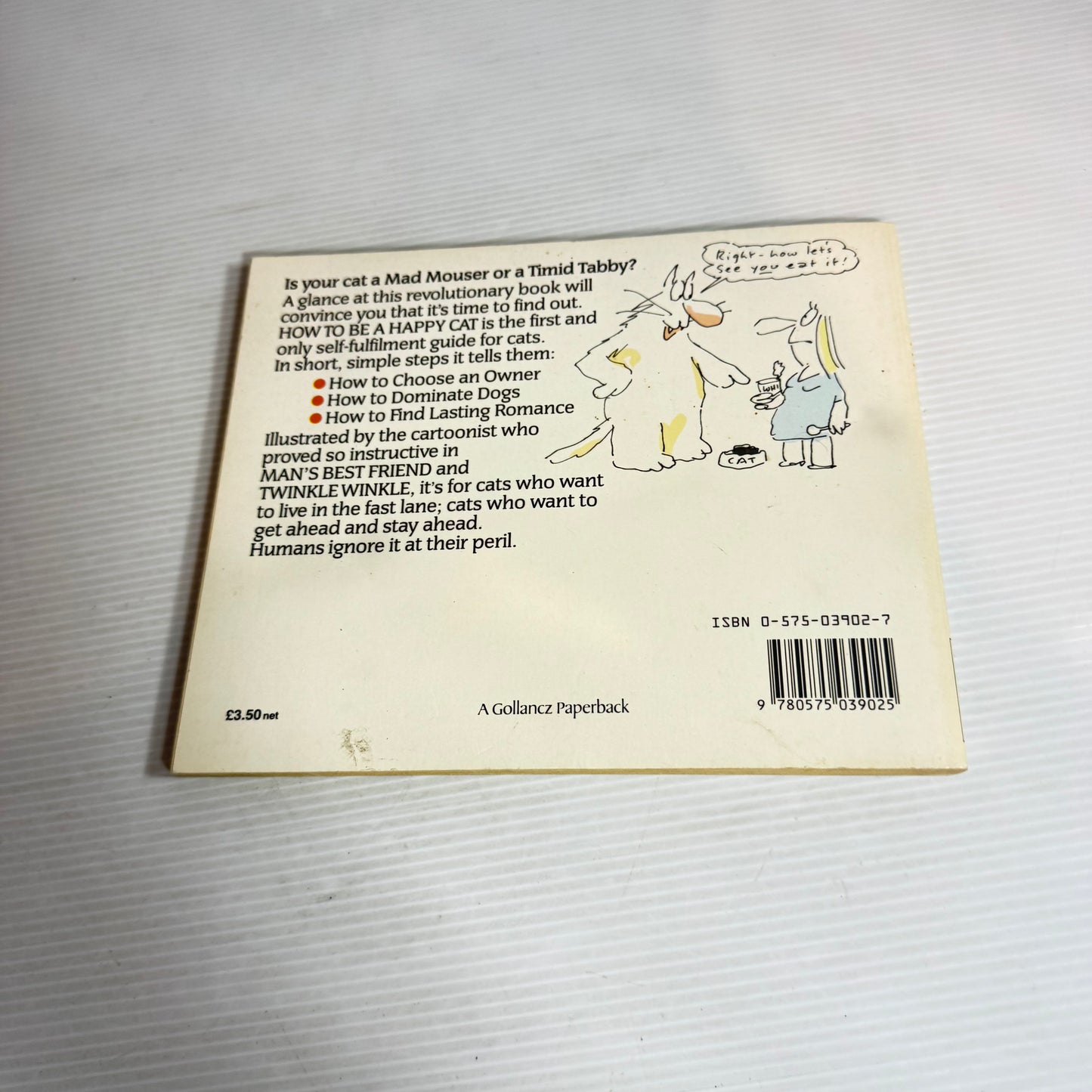 How To Be A Happy Cat - Charles Platt & Cartoons by Gray Jolliffe (Vintage 1986)