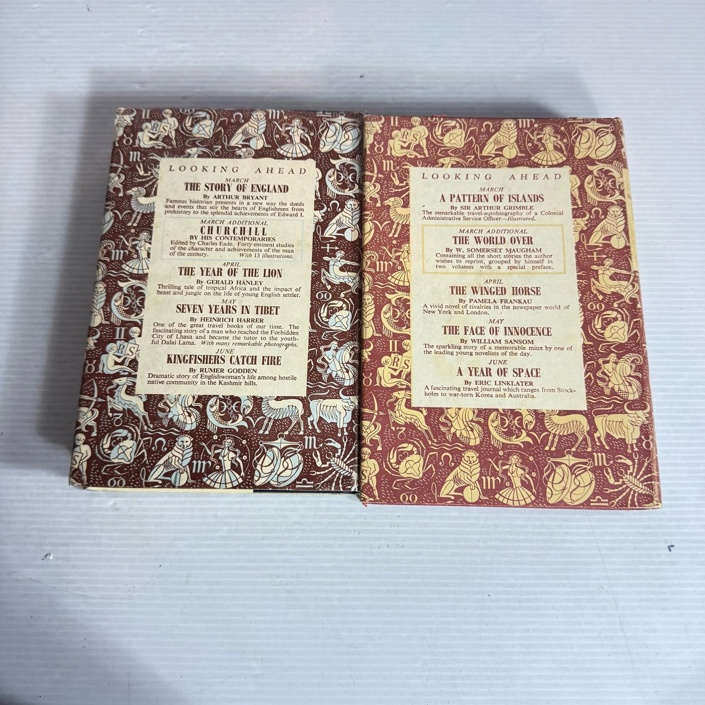 Vintage Books x 2 : A Many - Splendoured Thing - Han Suyin 1954 & Fanfare for a Witch - Vaughan Wilkins 1954 (2129)