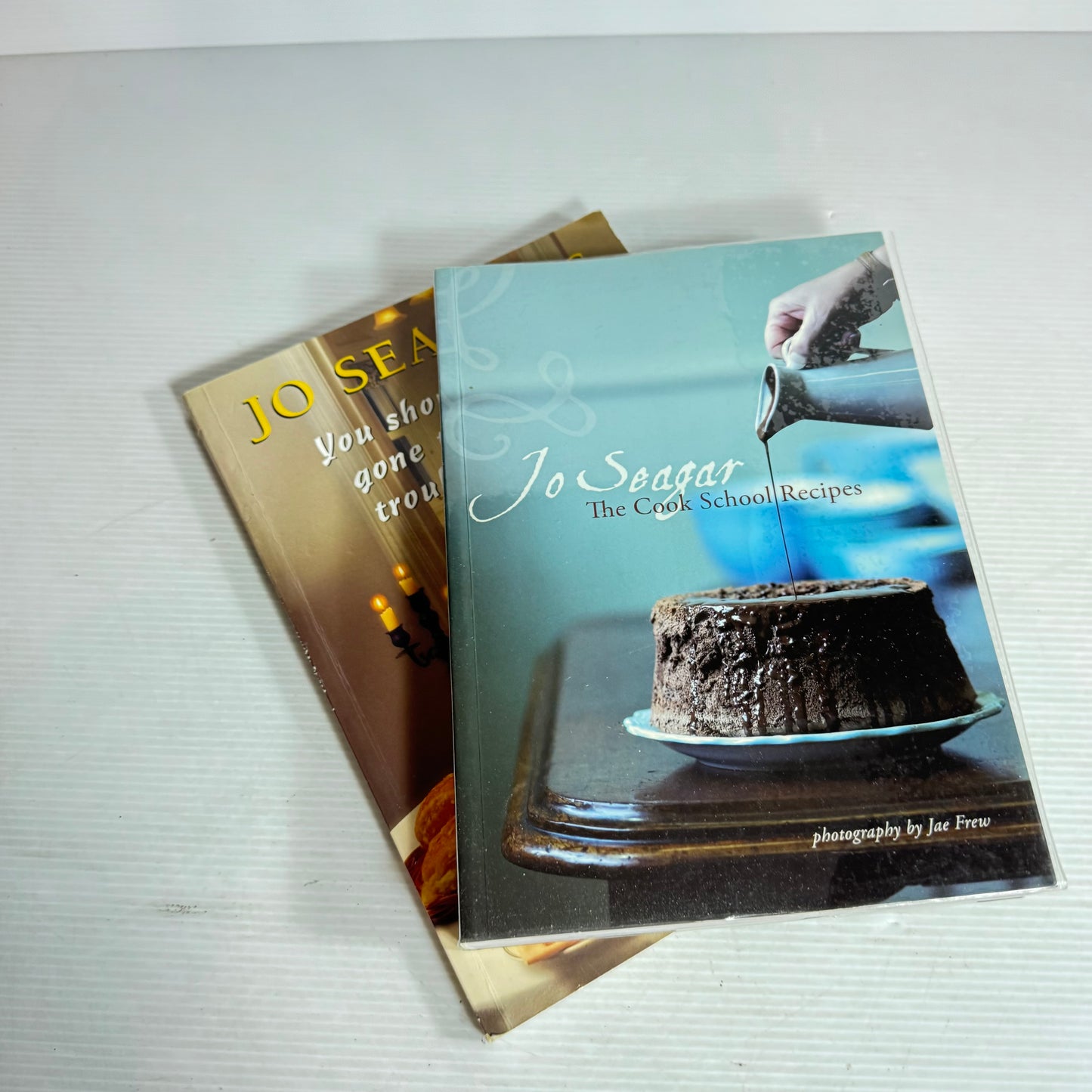 Jo Seagar Cookbook Bundle x 2 : The Cook School Recipes & You Shouldn't Have Gone to So Much Trouble, Darling (Vintage 1977)(2926)