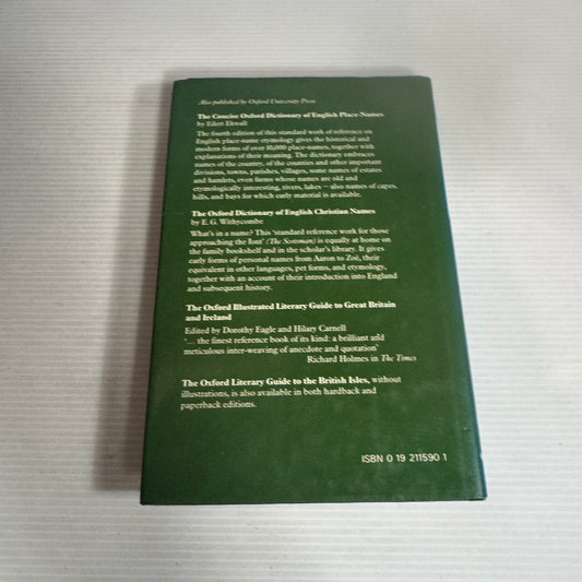A Concise Dictionary Of Modern Place-Names In Great Britain And Ireland - Adrian Room (Vintage 1983)
