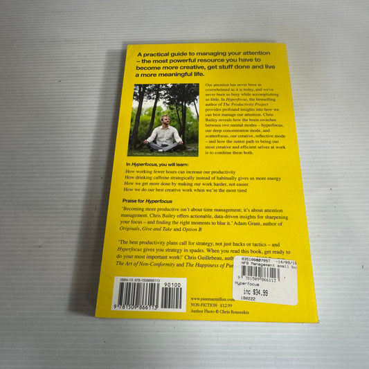 Hyperfocus : How to Work Less and Achieve More - Chris Bailey