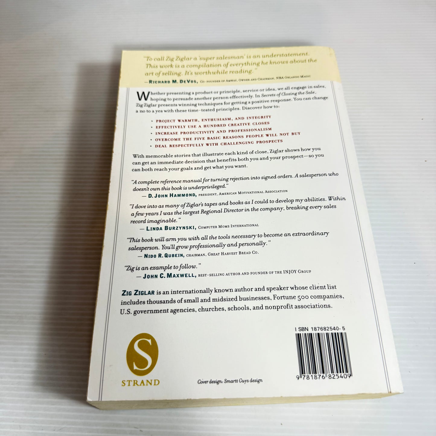 Secrets of Closing the Sale (Updated) - Zig Ziglar