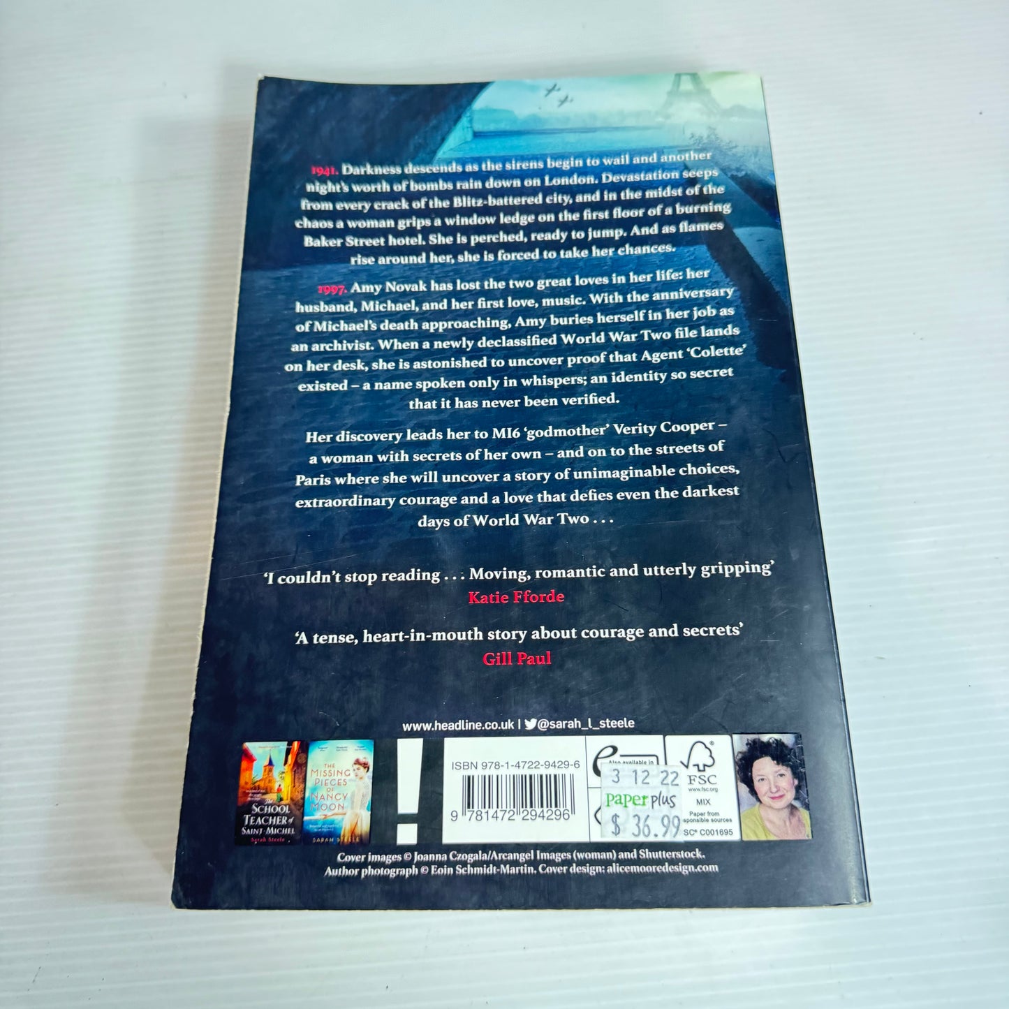 The Lost Song Of Paris - Sarah Steele