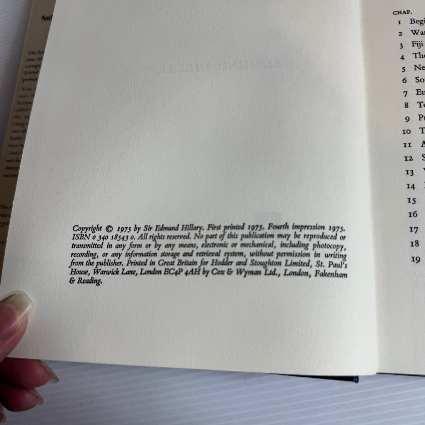 Nothing Venture, Nothing Win - Edmund Hillary (Vintage 1975)