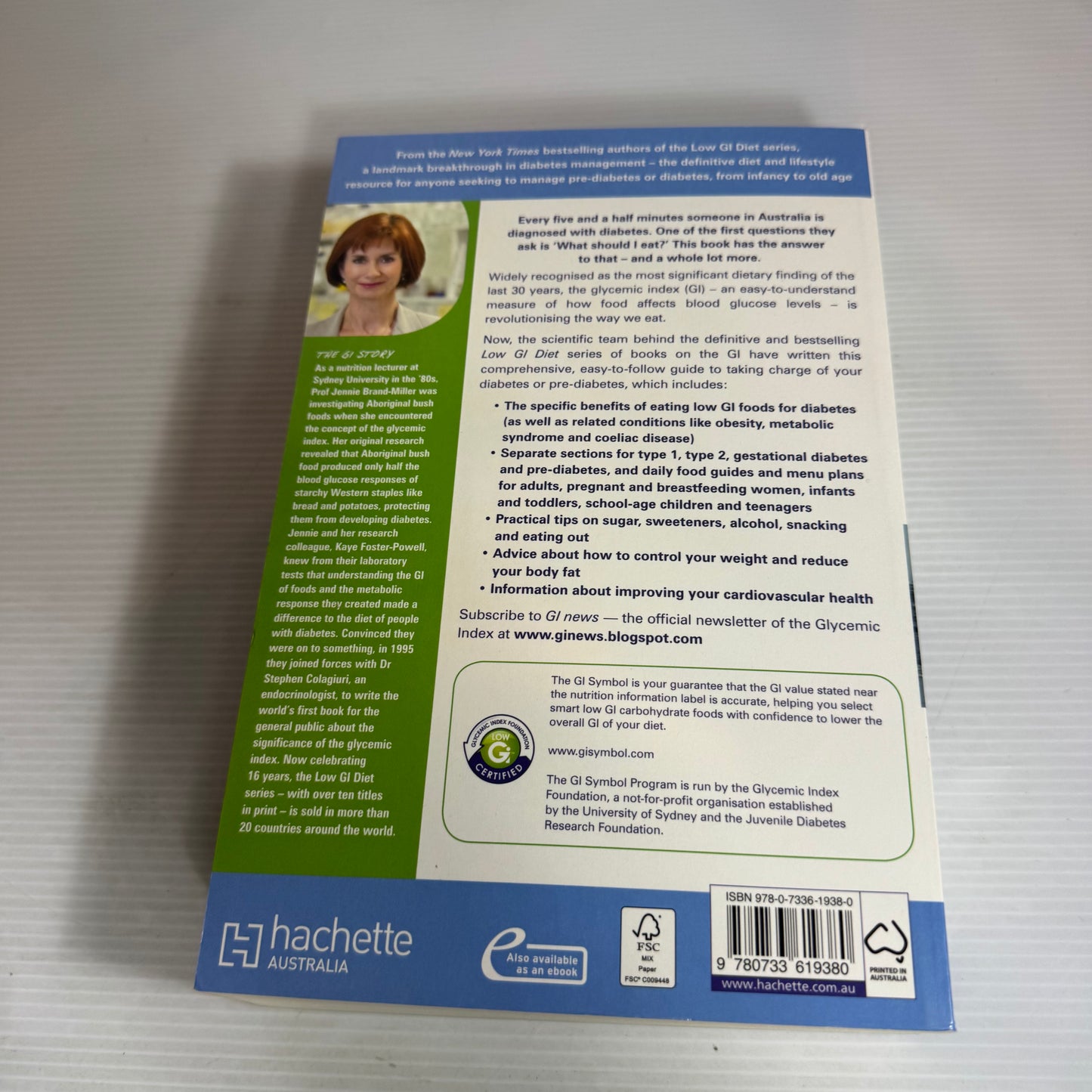 Low GI Diet : Diabetes Handbook - Professor Jennie Brand-Miller