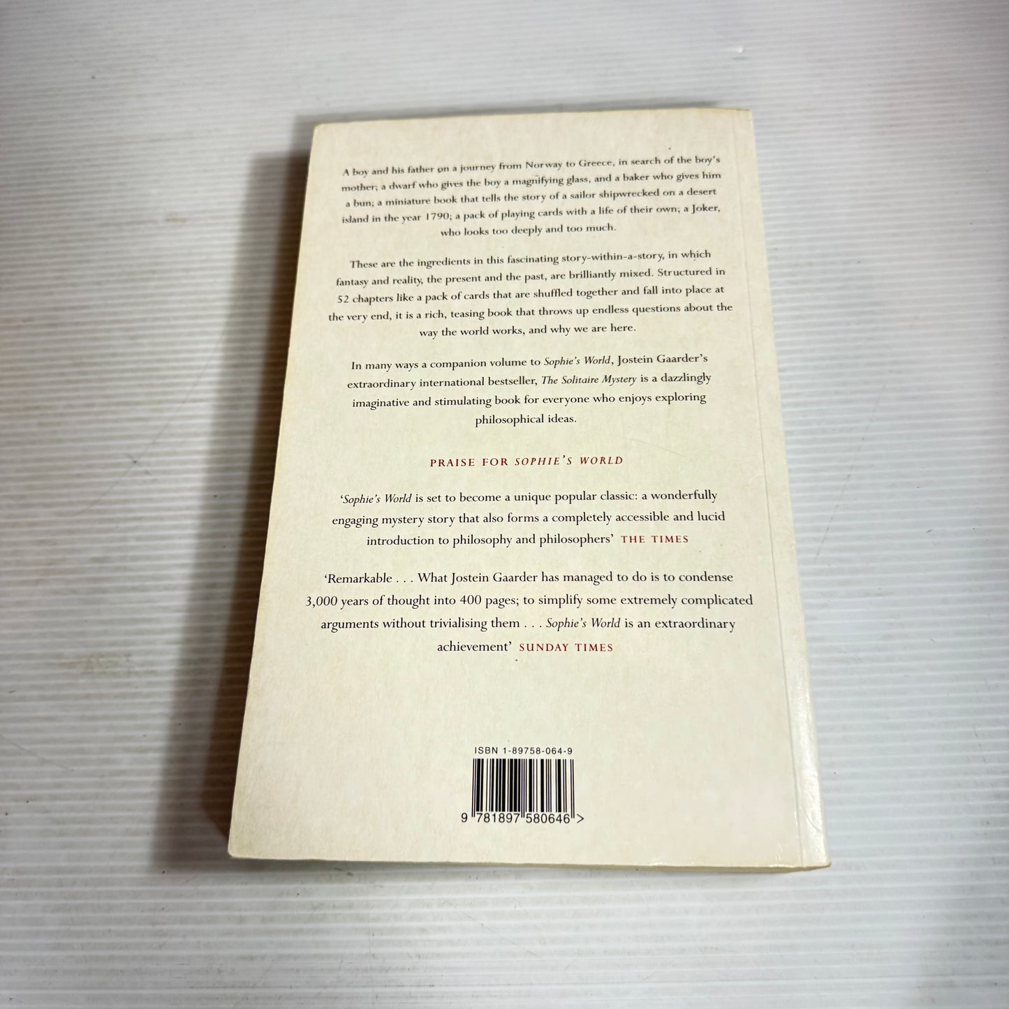 The Solitaire Mystery - Jostein Gaarder