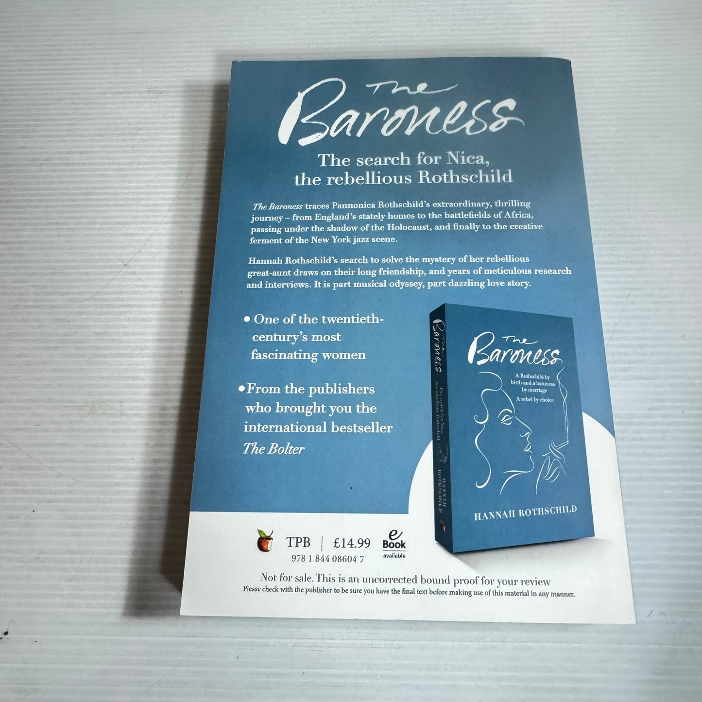 The Baroness - Hannah Rothschild (Uncorrected Bound Proof)