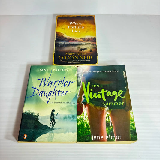 Fiction Book Bundle x 3 Books : Various Authors (2144)