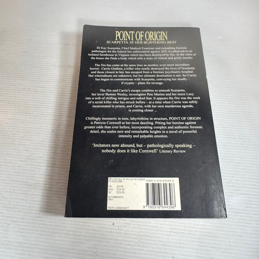 Point of Origin - Patricia Cornwell