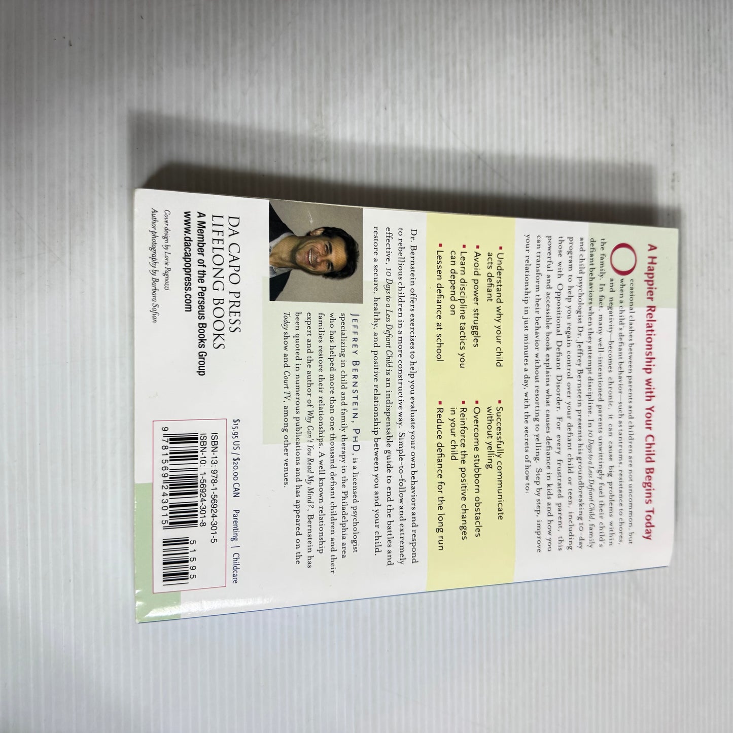 10 Days To A Less Defiant Child - Jeffrey Bernstein, PhD