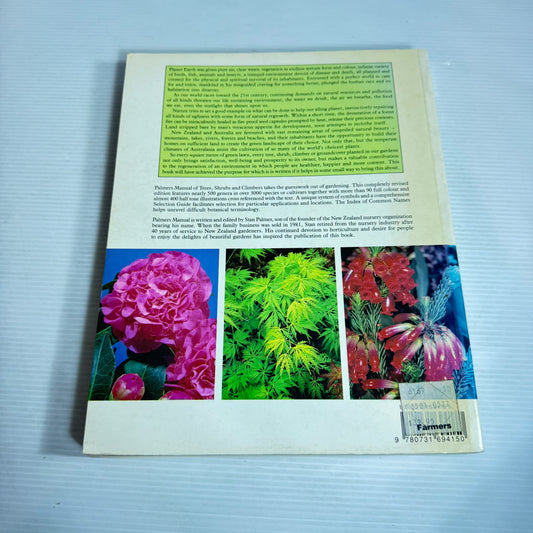 Palmers Manual of Trees, Shrubs & Climbers - Stanley I. Palmer (Vintage 1990)