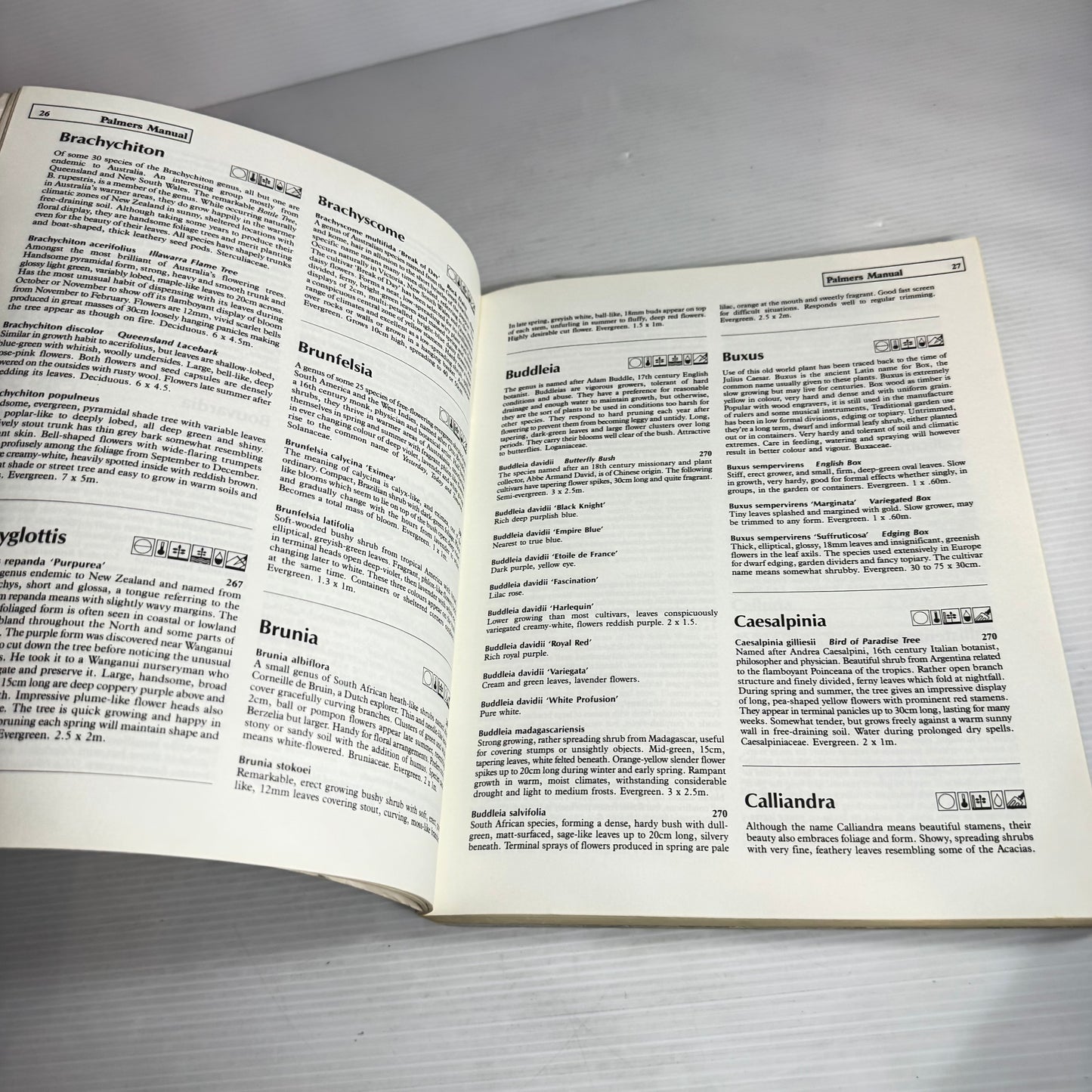 Palmers Manual of Trees, Shrubs & Climbers - Stanley I. Palmer (Vintage 1990)