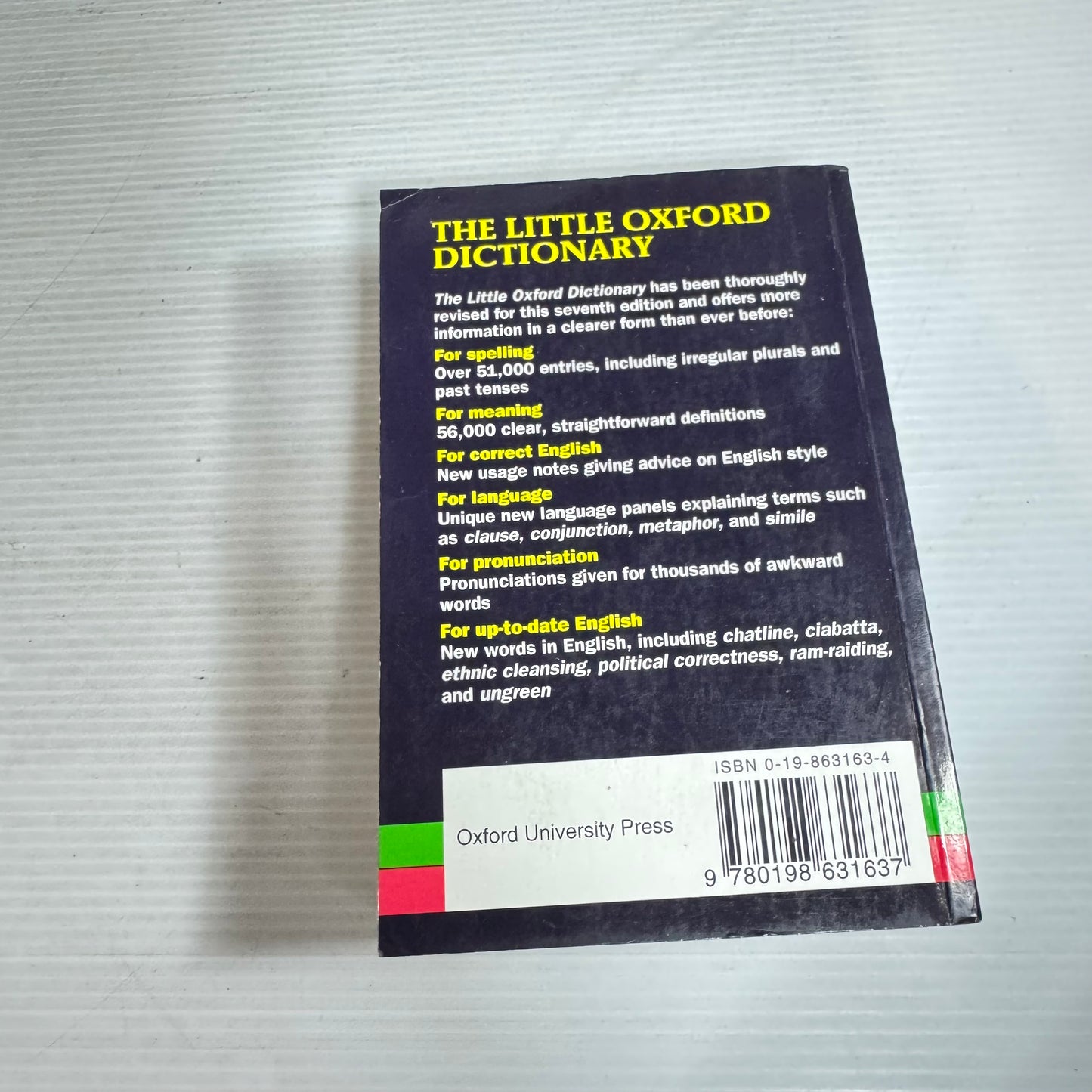 The Little Oxford Dictionary : New Edition