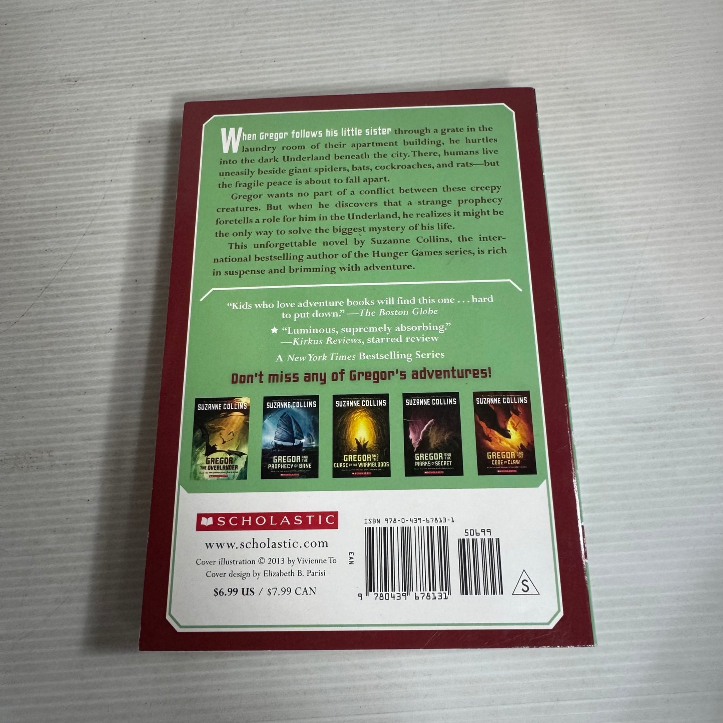 Gregor The Overlander: Book 1 In The Underland Chronicles - Suzanne Collins