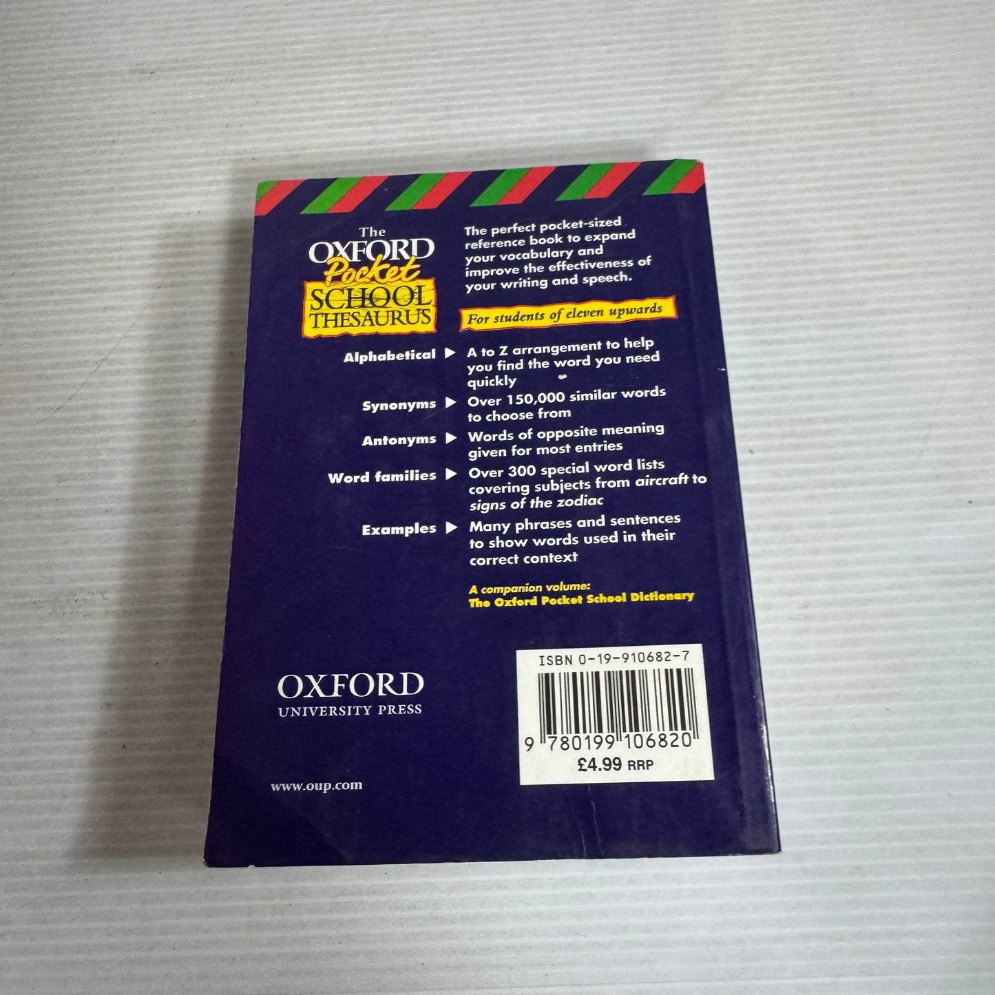 The Oxford Pocket School Thesaurus