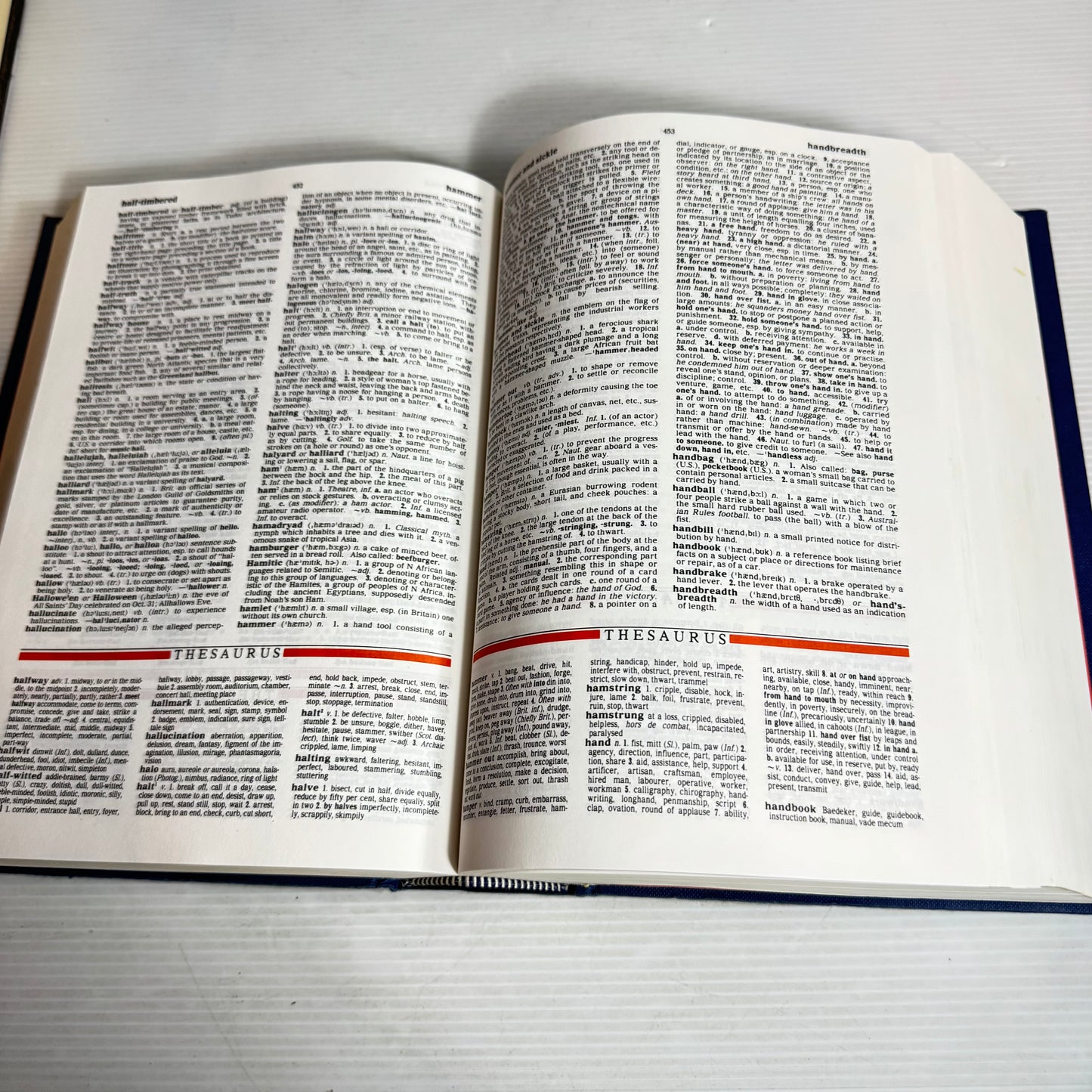 The Collins Dictionary And Thesaurus (In One Volume)