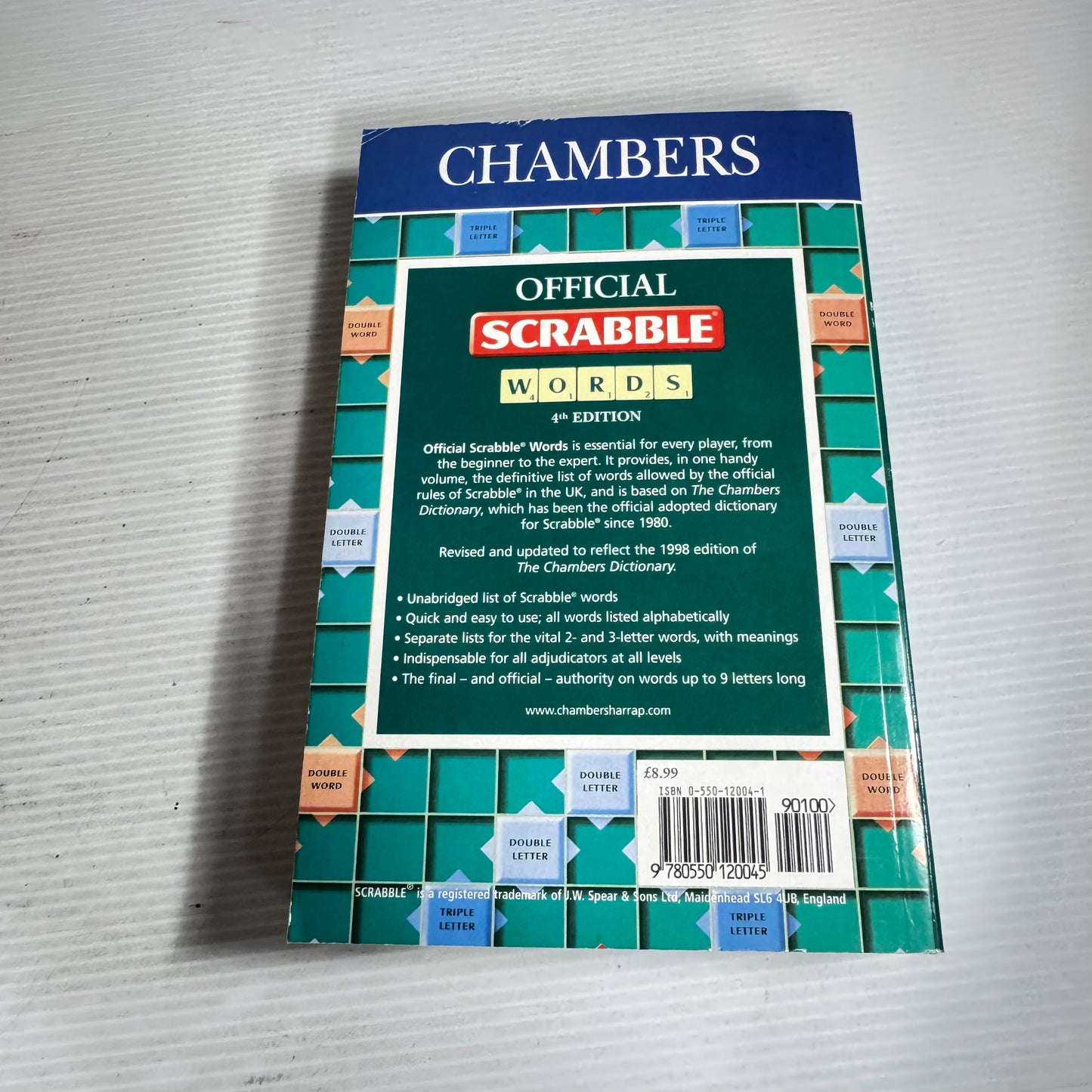 Chambers Official Scrabble Words 4th Ed.