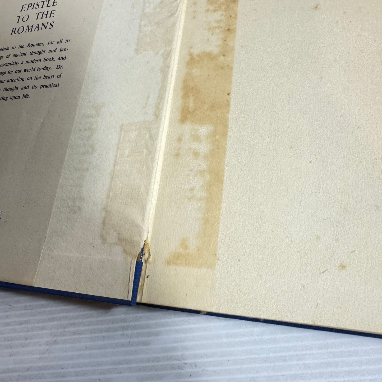 Paul's Epistle To The Romans - E. F. Scott D.D. (Vintage 1947)