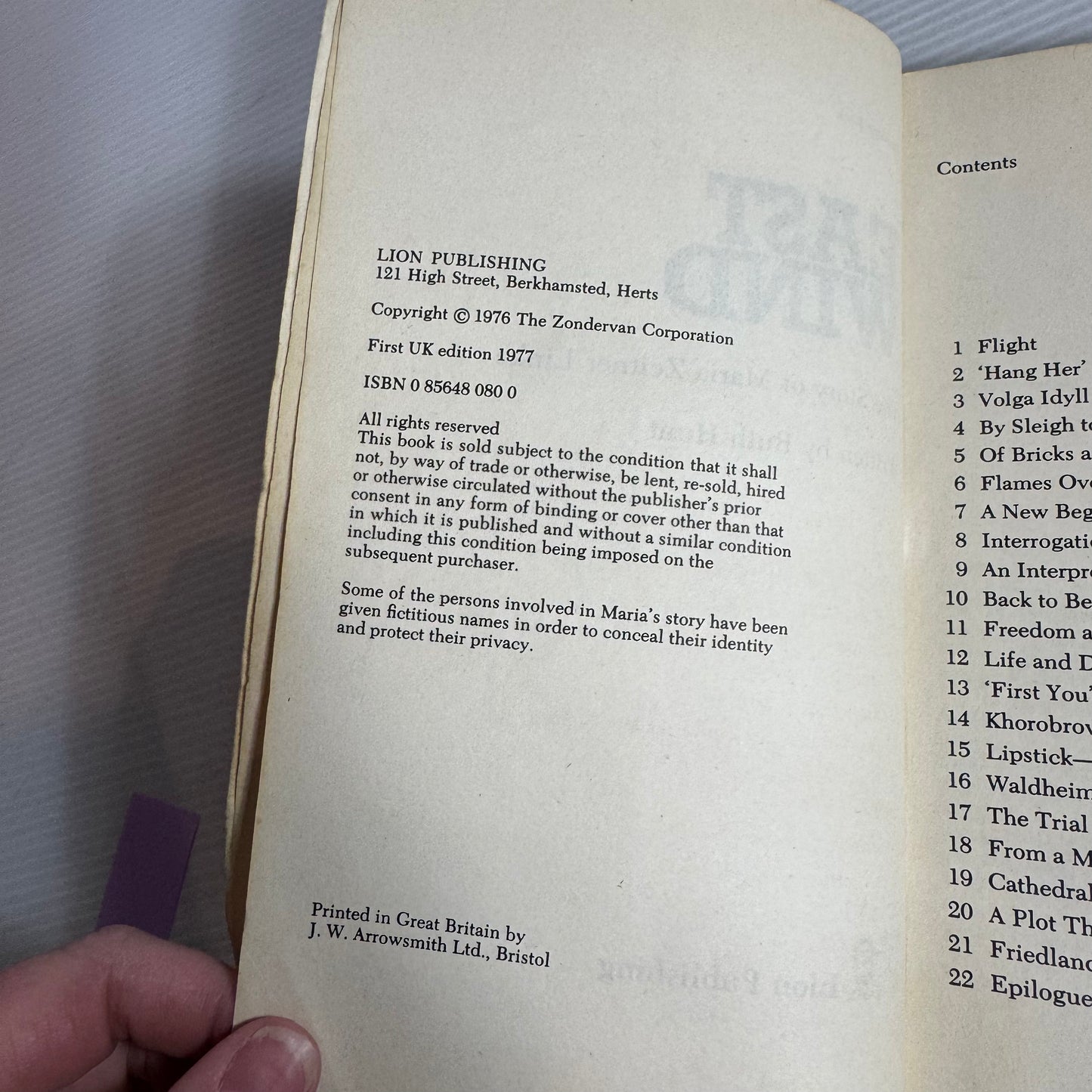 East Wind : A Story of Endurance and Faith in Stalin's Death Camps - Maria Linke and Ruth Hunt (Vintage 1977)