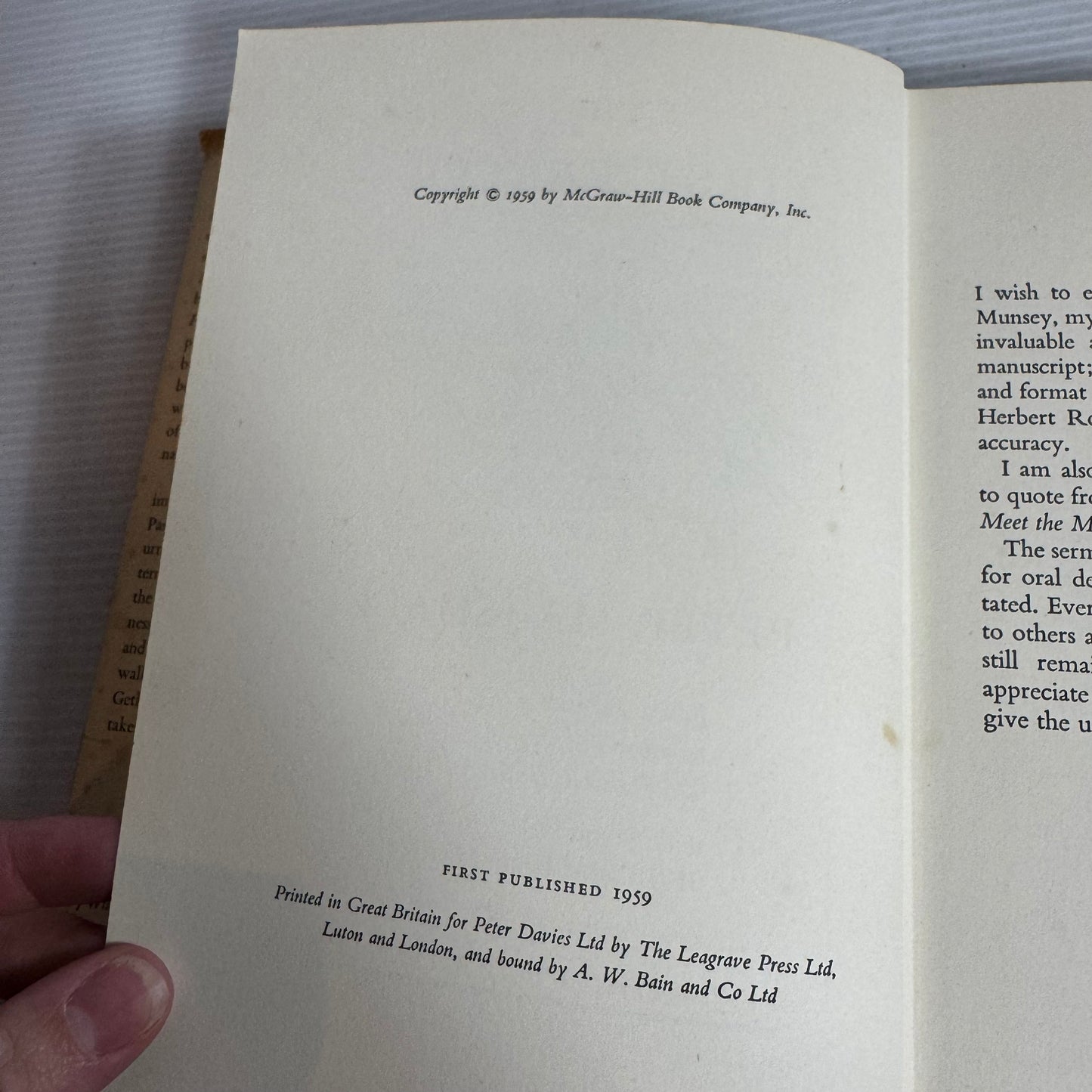 Peter Marshall's The First Easter - Edited by Catherine Marshall (Vintage 1959 First Edition)