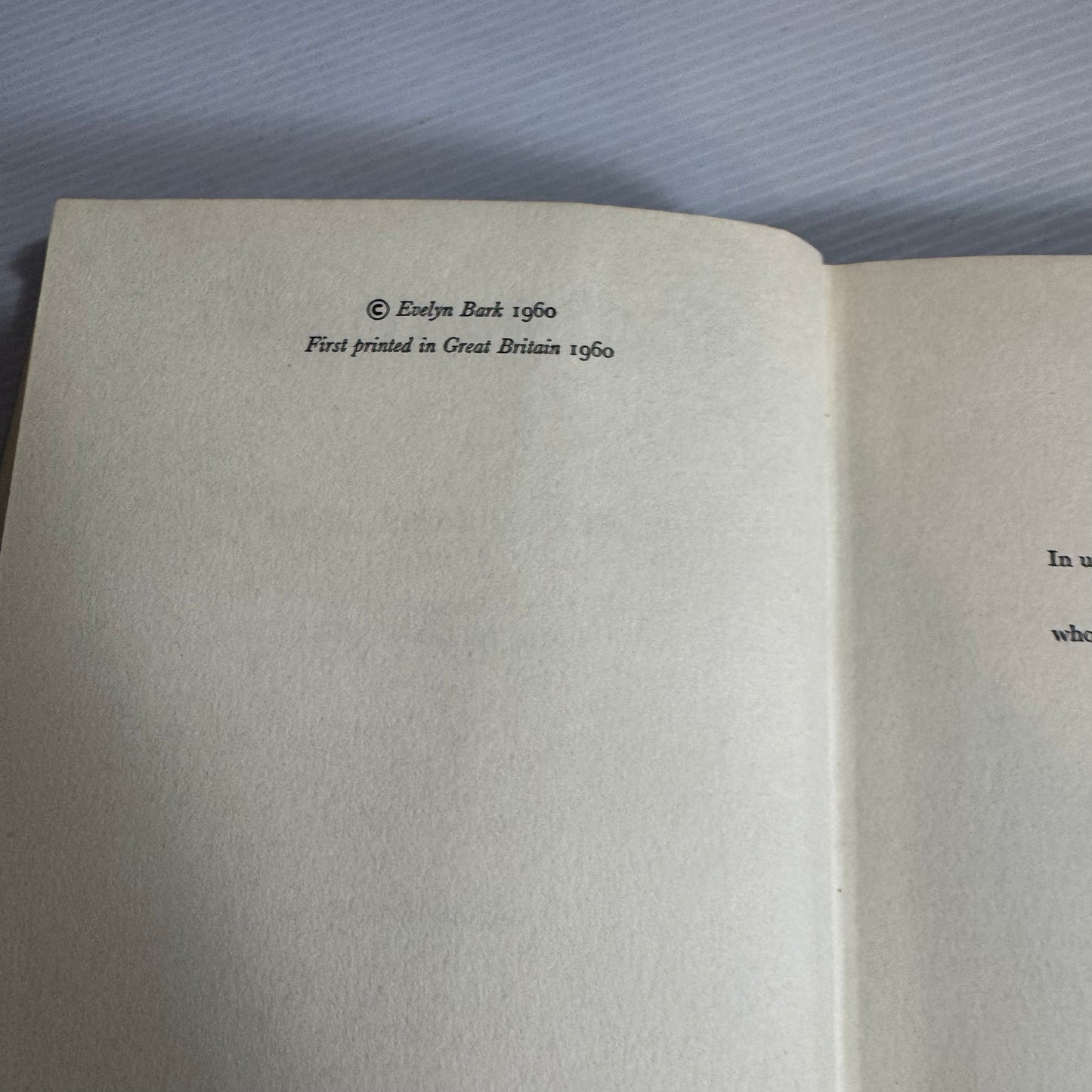 No Time To Kill - Evelyn Bark O.B.E (Vintage 1960 First Edition)